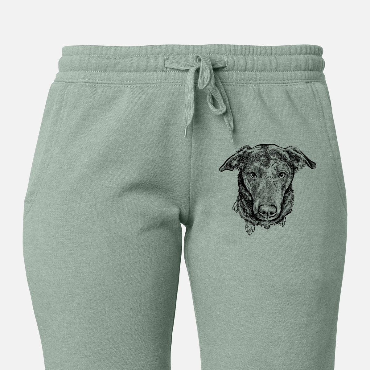 Echo the Pitbull Beagle Mix - Women&#39;s Cali Wave Joggers