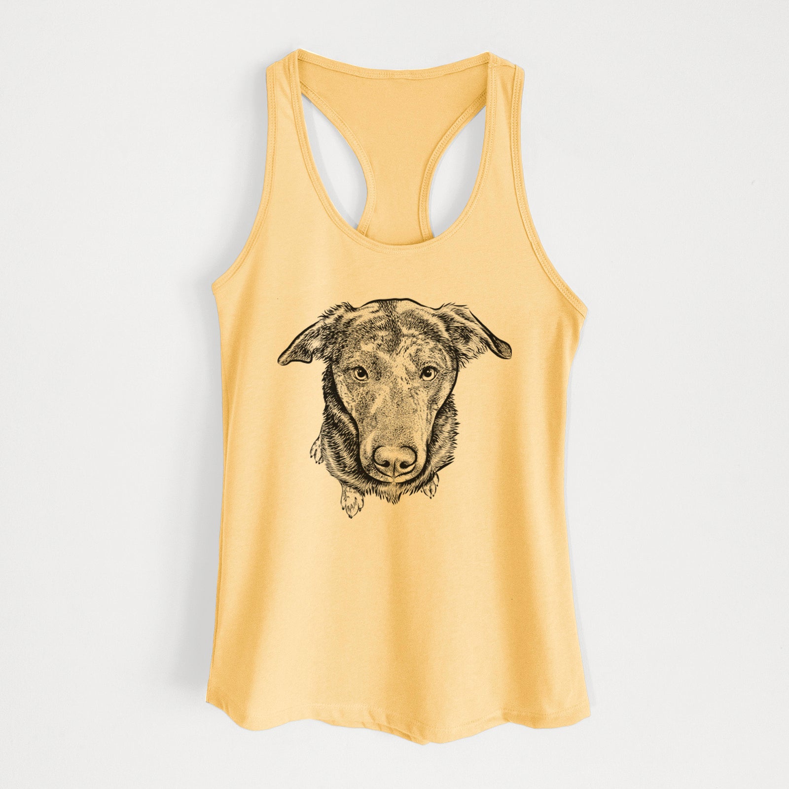 Echo the Pitbull Beagle Mix - Women's Racerback Tanktop