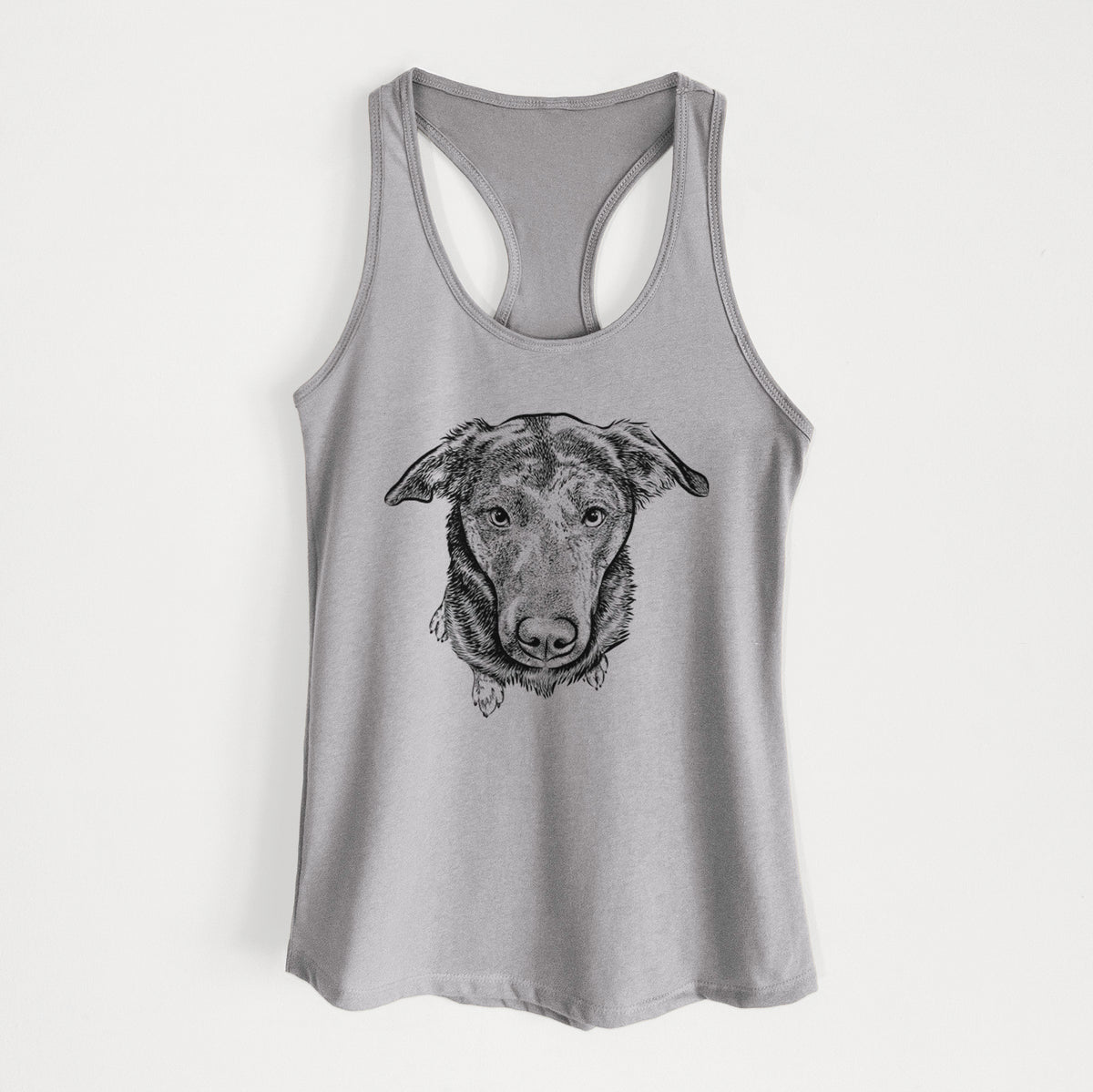 Echo the Pitbull Beagle Mix - Women&#39;s Racerback Tanktop