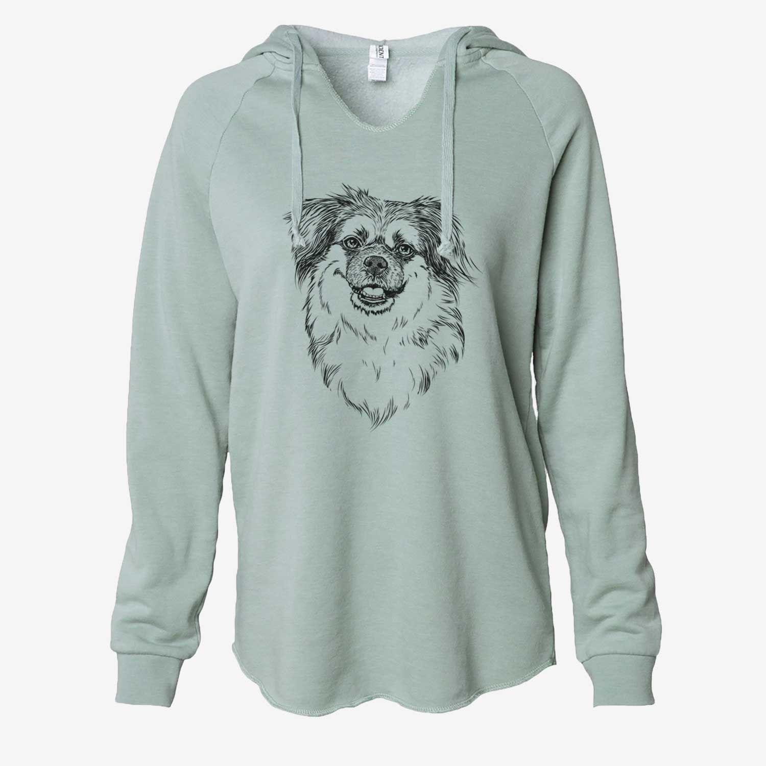 Ed the Tibetan Spaniel - Cali Wave Hooded Sweatshirt