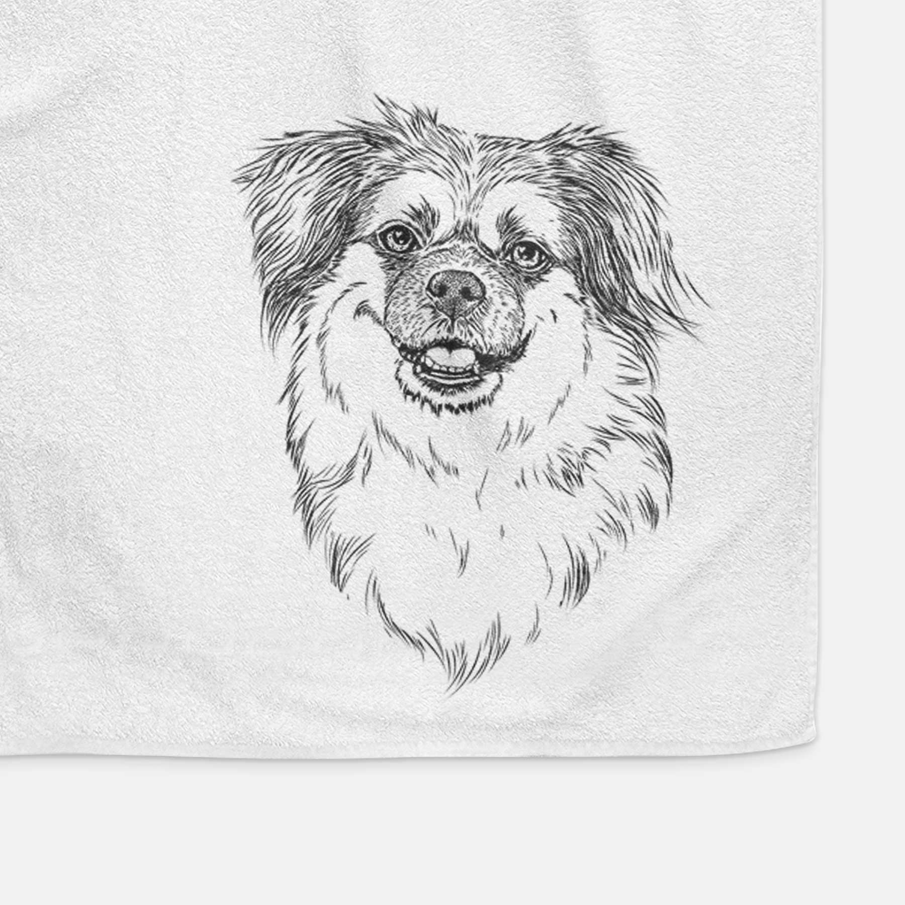 Ed the Tibetan Spaniel Decorative Hand Towel