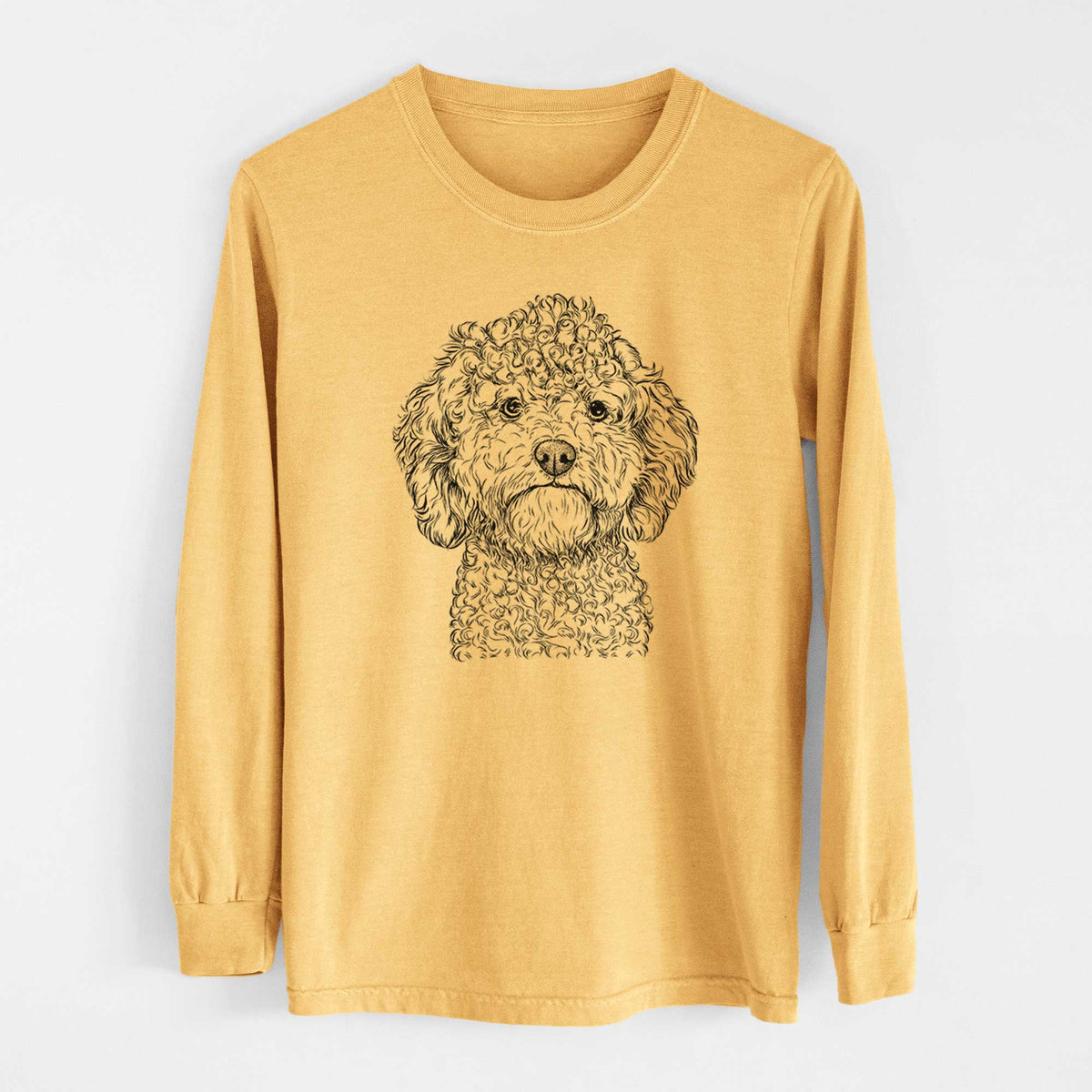 Bare Edgar the Shihpoo - Heavyweight 100% Cotton Long Sleeve