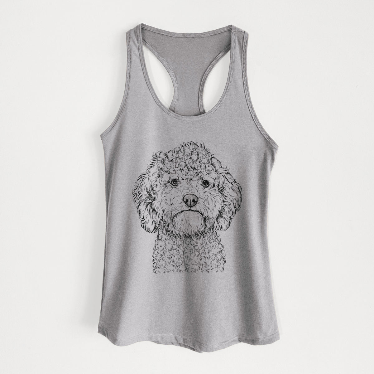 Edgar the Shihpoo - Women&#39;s Racerback Tanktop