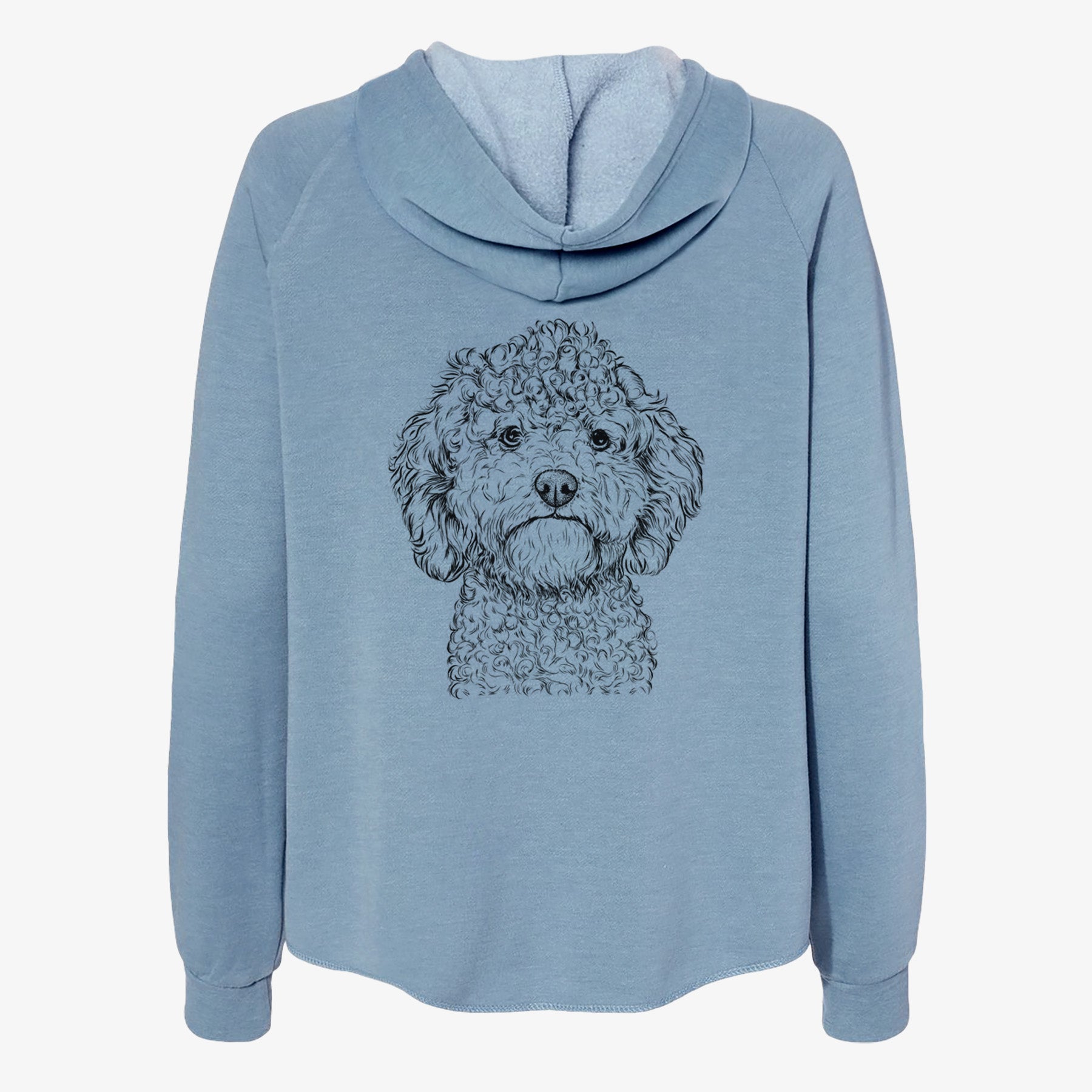 Edgar the Shihpoo - Women's Cali Wave Zip-Up Sweatshirt