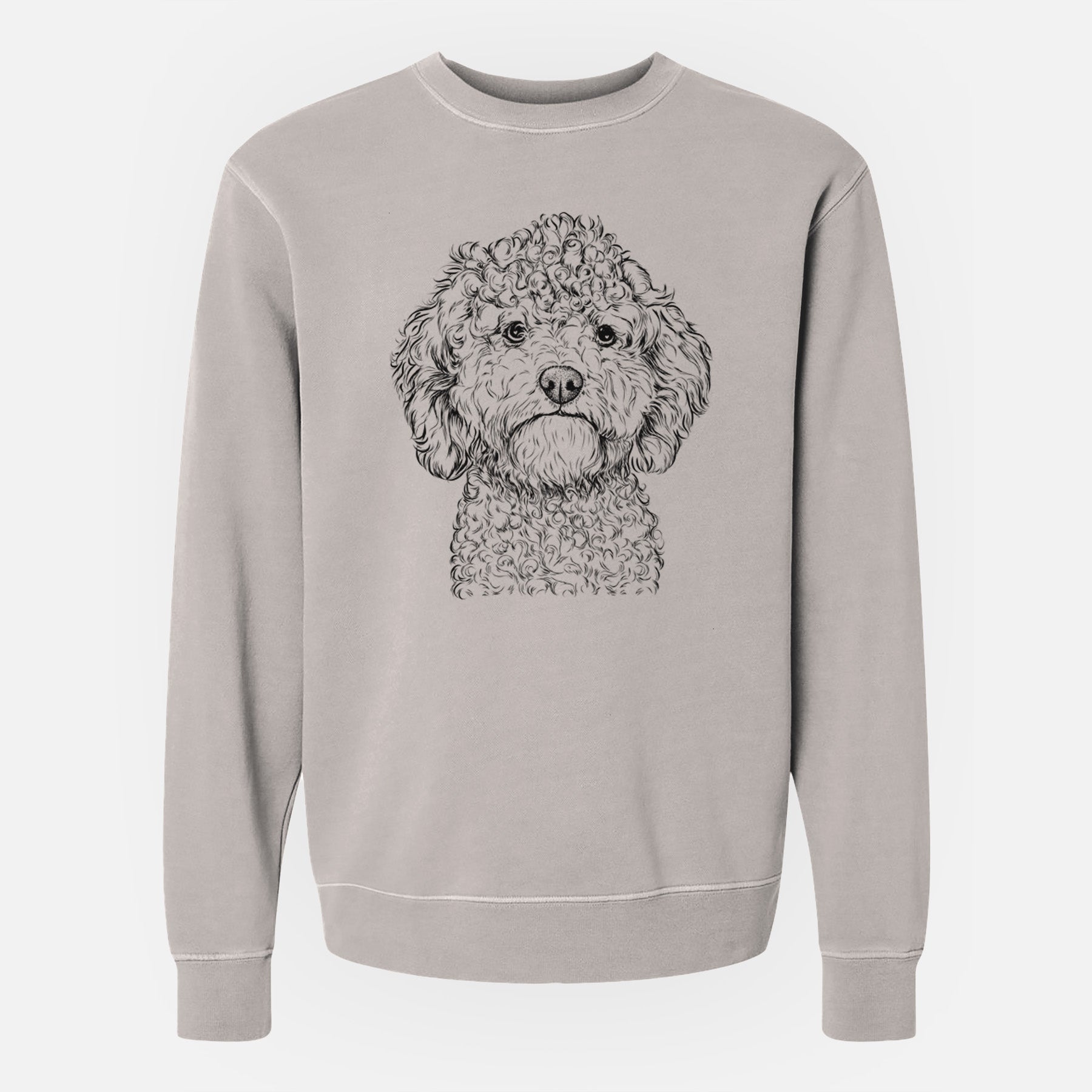 Bare Edgar the Shihpoo - Unisex Pigment Dyed Crew Sweatshirt