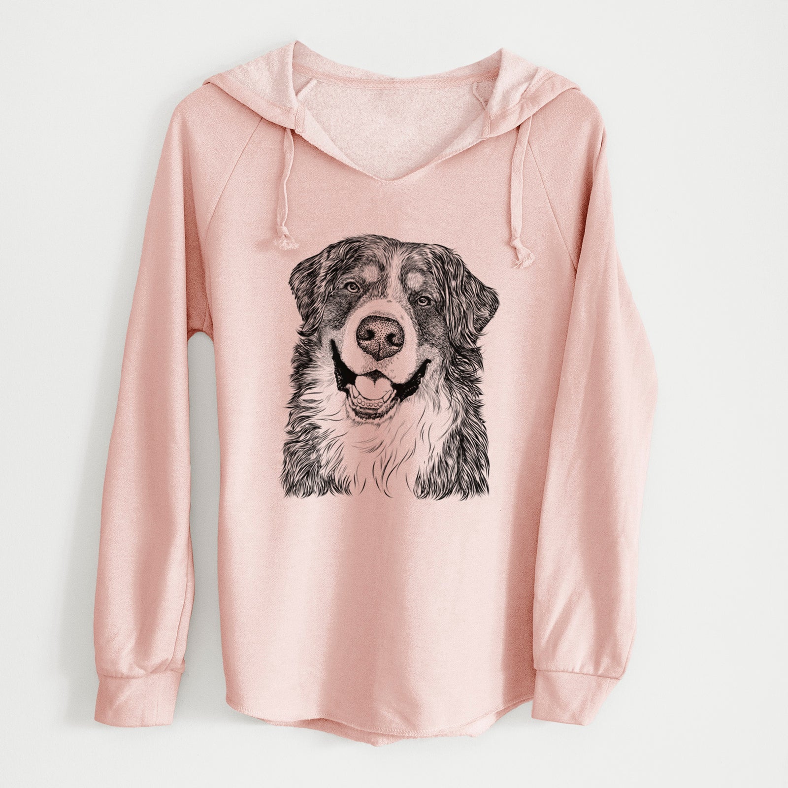 Bare Eiger the Bernese Mountain Dog - Cali Wave Hooded Sweatshirt
