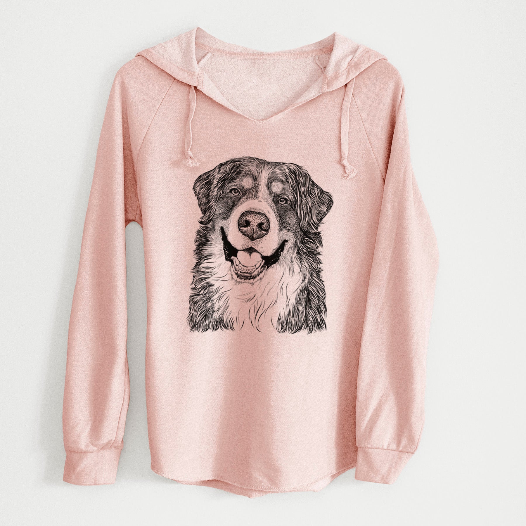 Bare Eiger the Bernese Mountain Dog - Cali Wave Hooded Sweatshirt