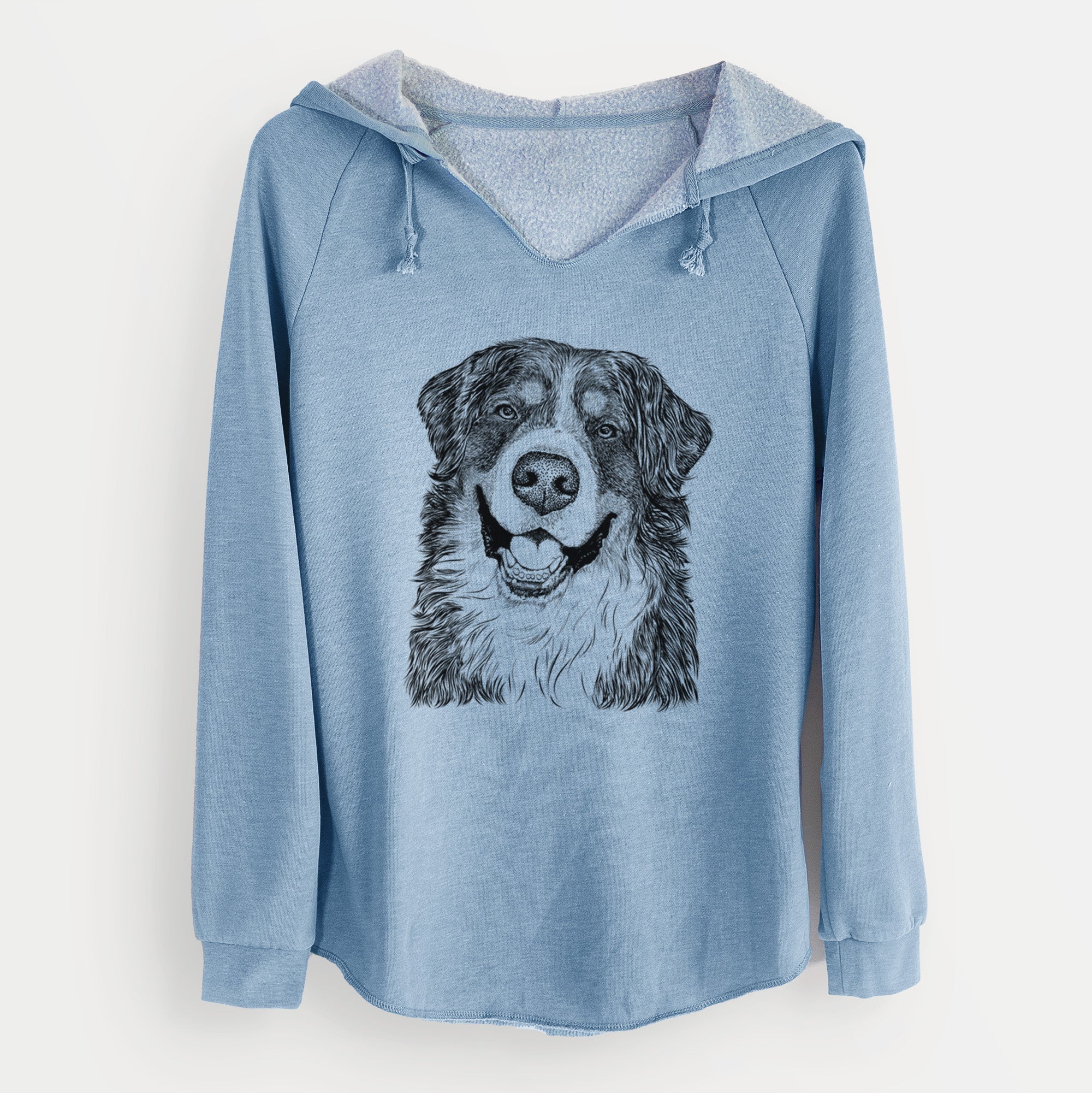 Bare Eiger the Bernese Mountain Dog - Cali Wave Hooded Sweatshirt