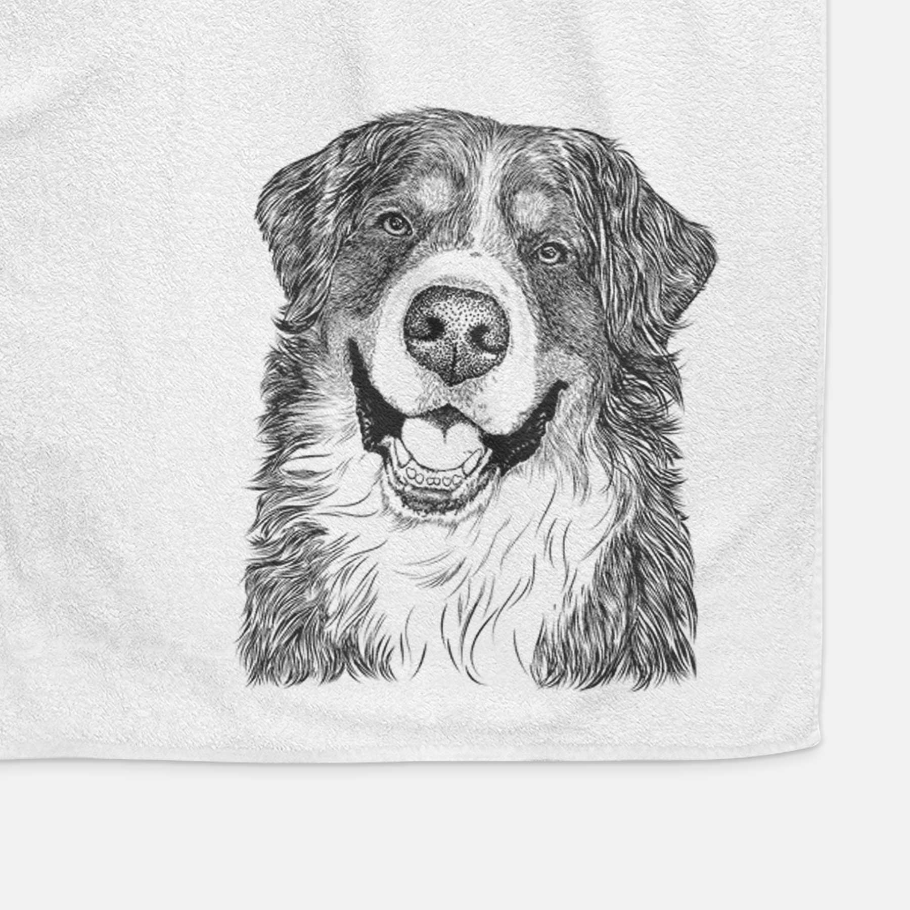 Eiger the Bernese Mountain Dog Decorative Hand Towel