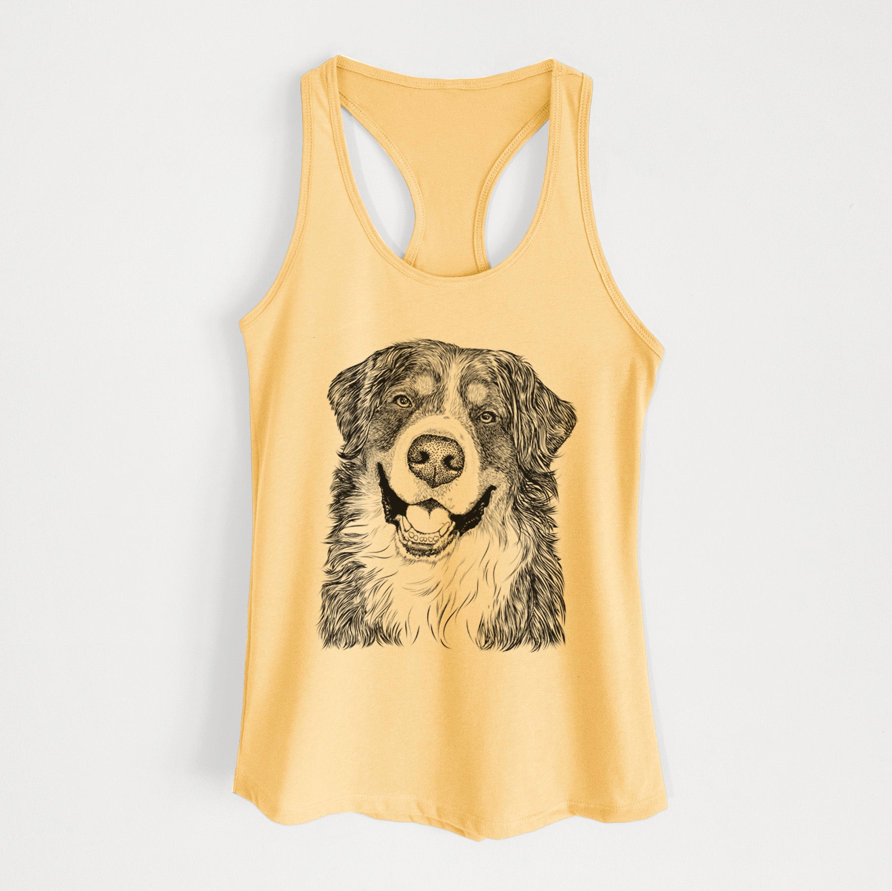 Eiger the Bernese Mountain Dog - Women's Racerback Tanktop