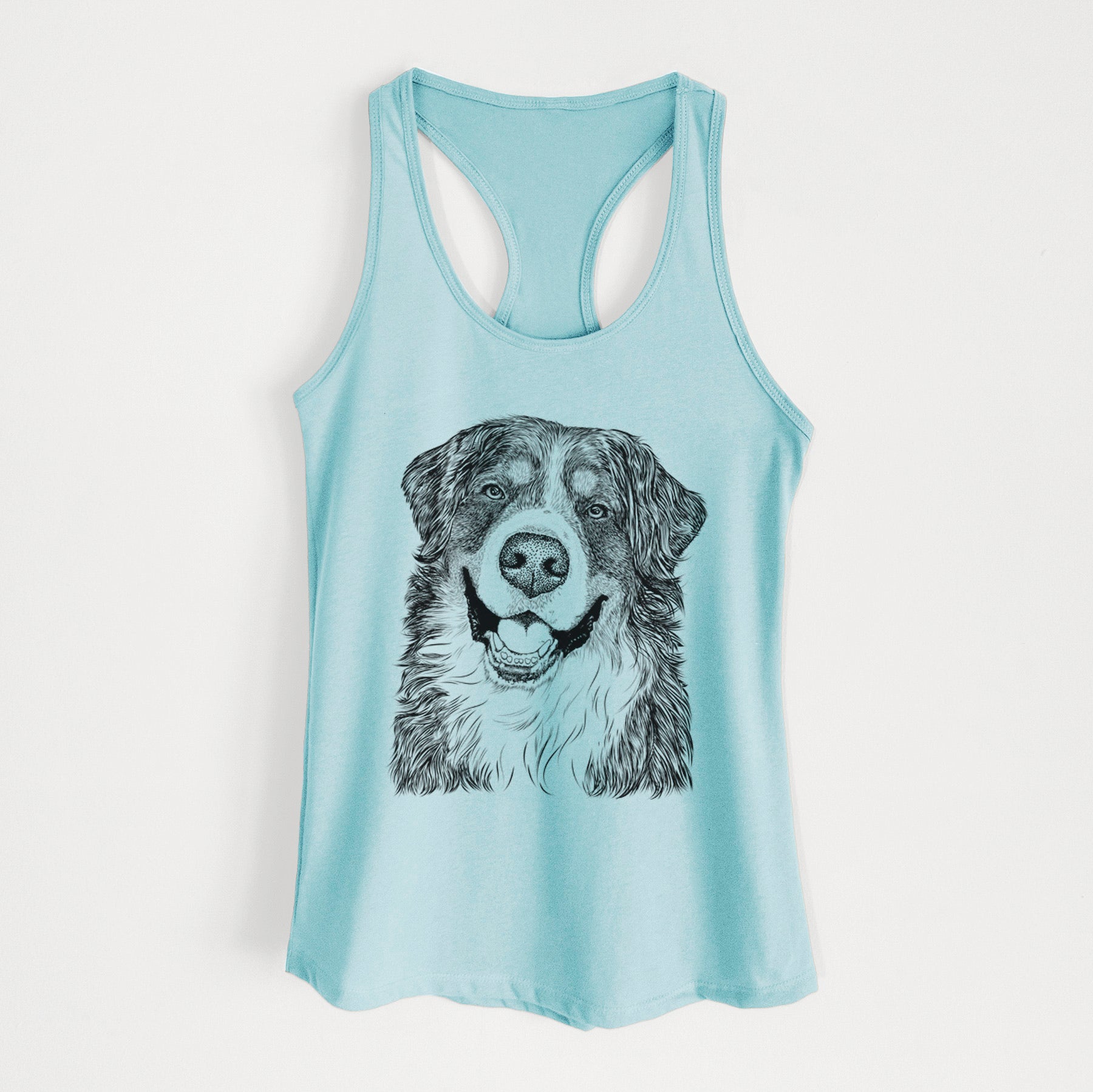 Eiger the Bernese Mountain Dog - Women's Racerback Tanktop