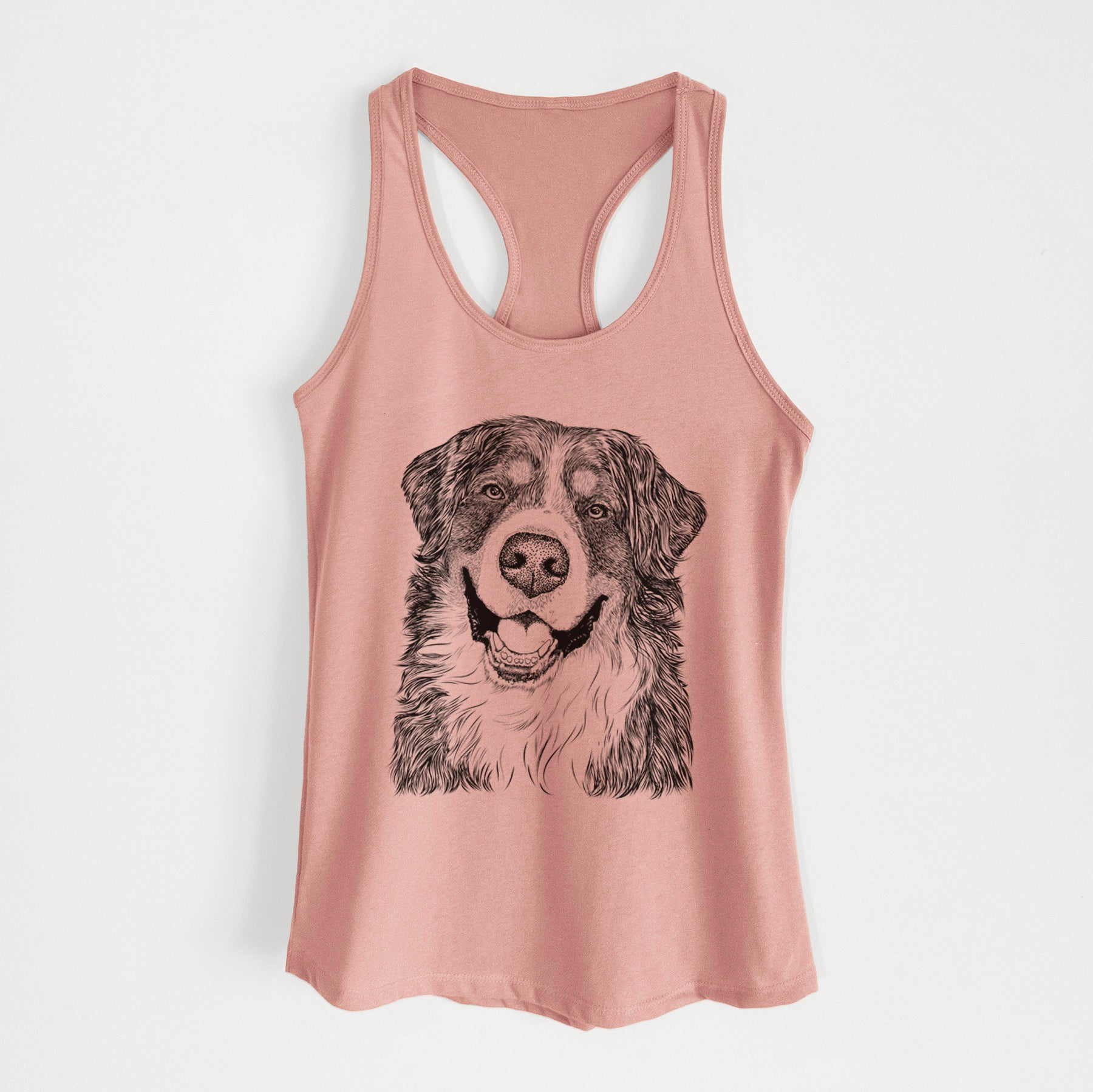 Eiger the Bernese Mountain Dog - Women's Racerback Tanktop