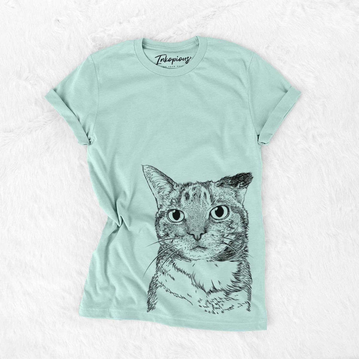 Bare Eleanor the Domestic Shorthair Cat - Unisex Crewneck