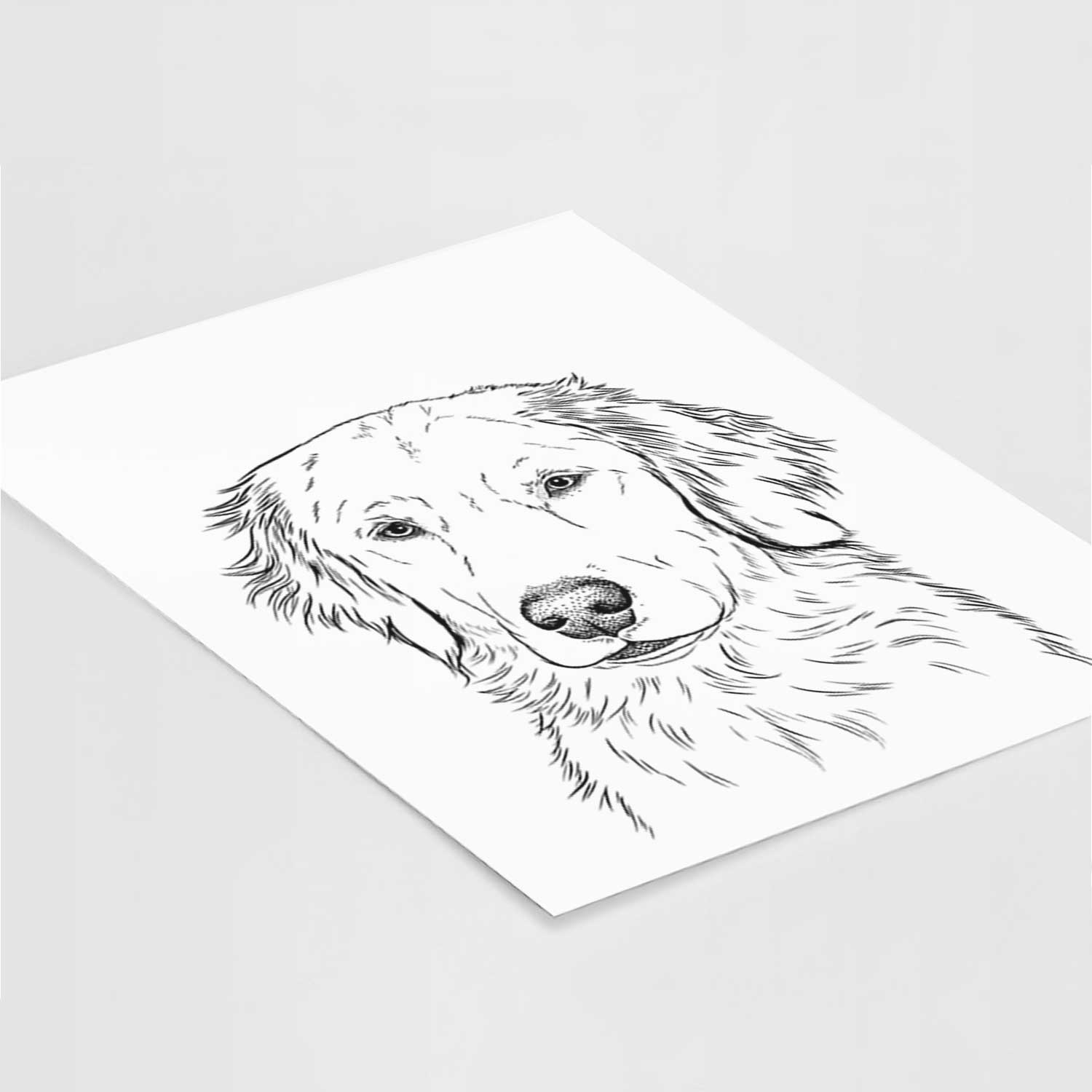 Eli the Golden Retriever Art Print