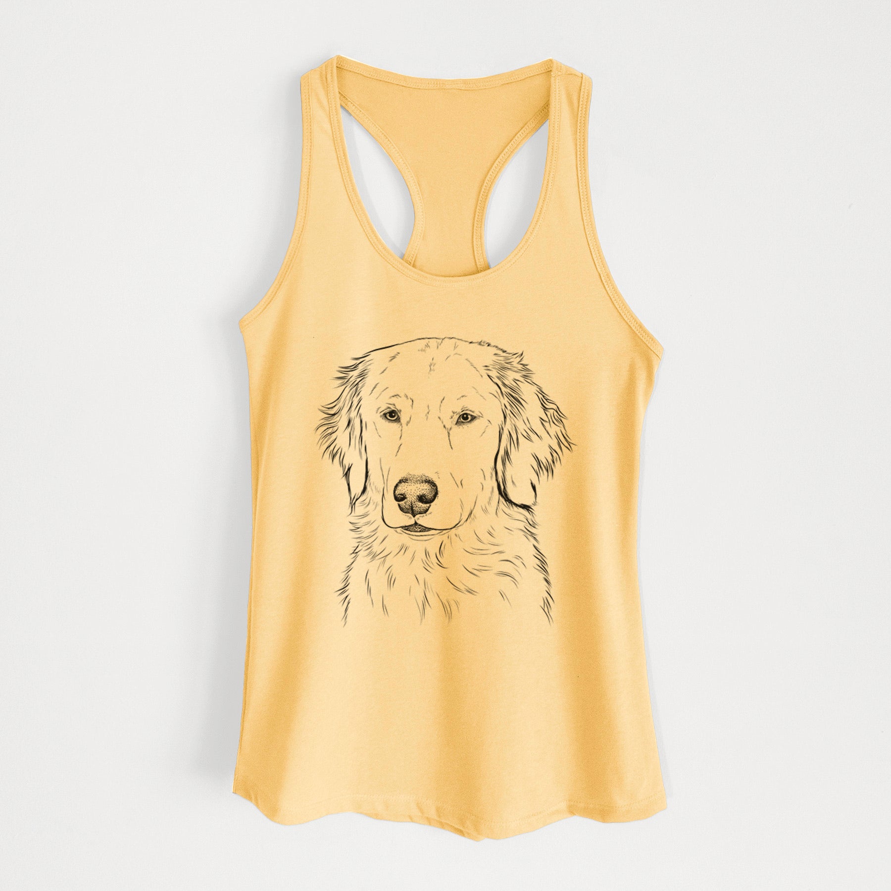 Eli the Golden Retriever - Women's Racerback Tanktop