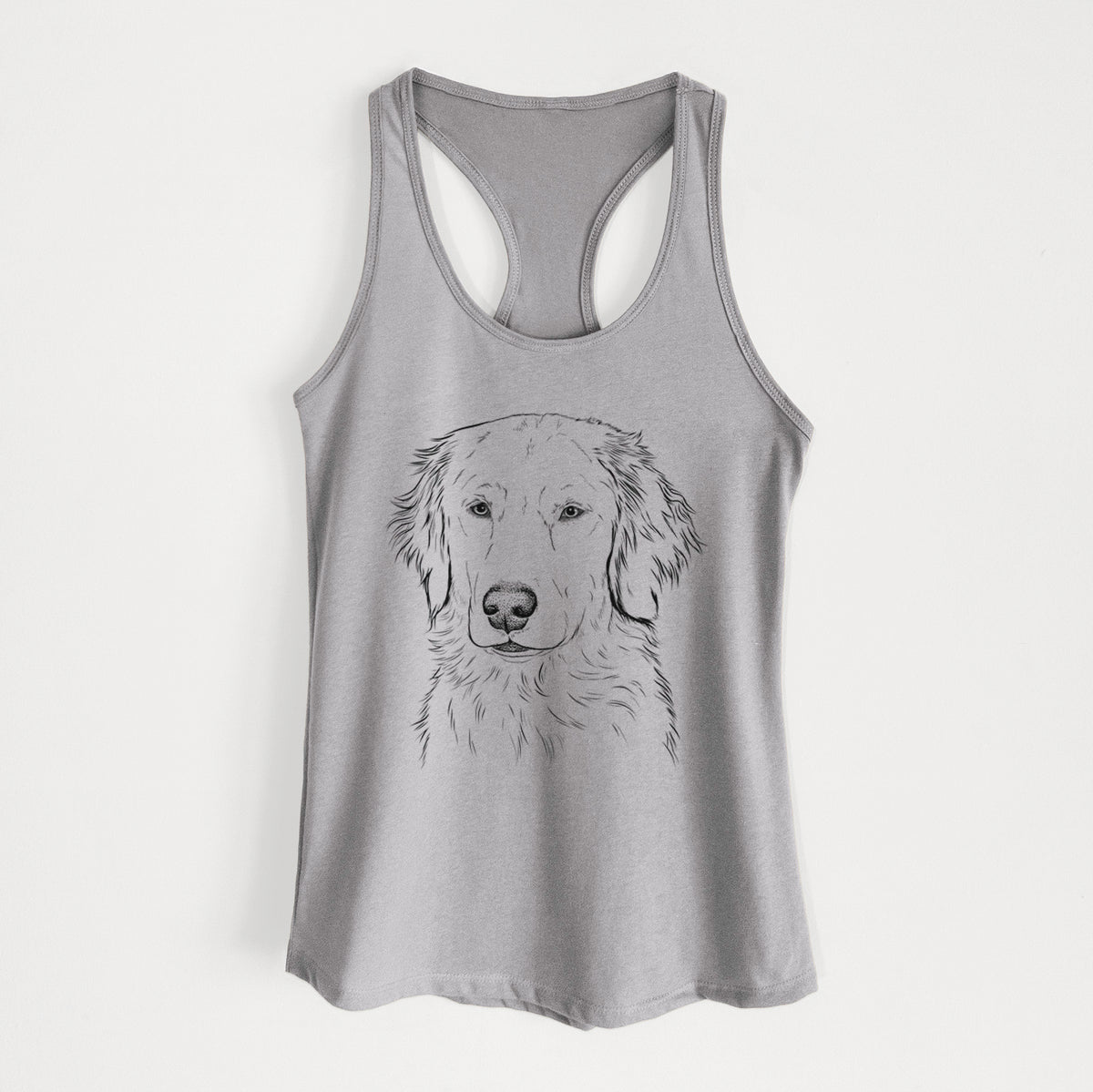 Eli the Golden Retriever - Women&#39;s Racerback Tanktop