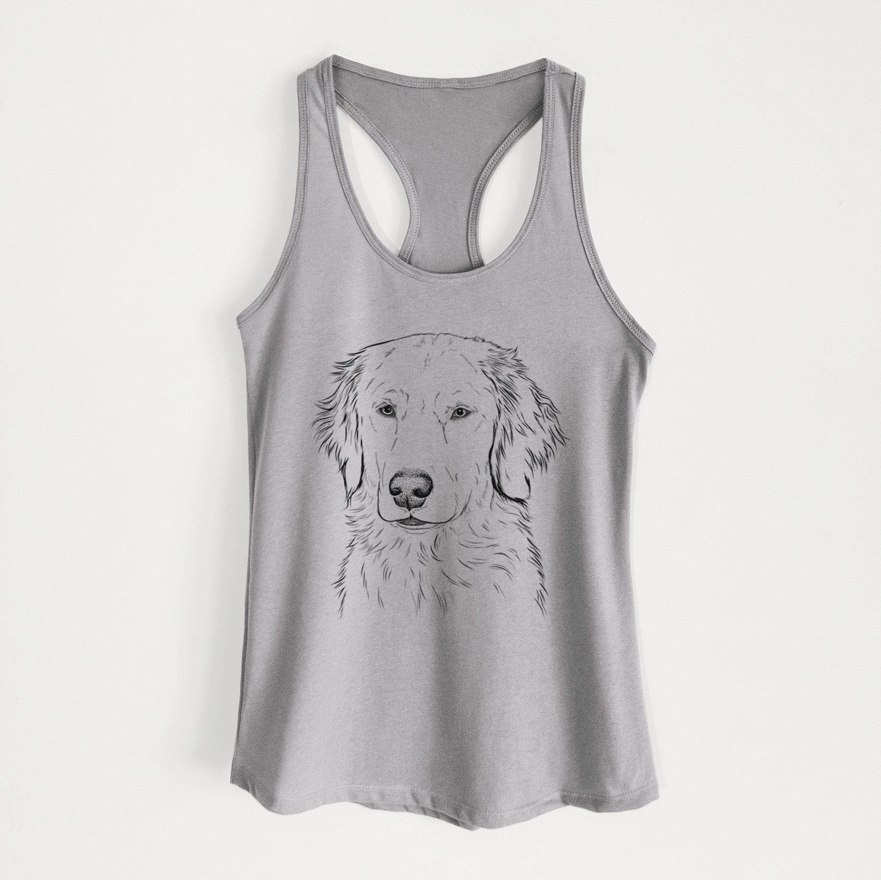 Eli the Golden Retriever - Women's Racerback Tanktop