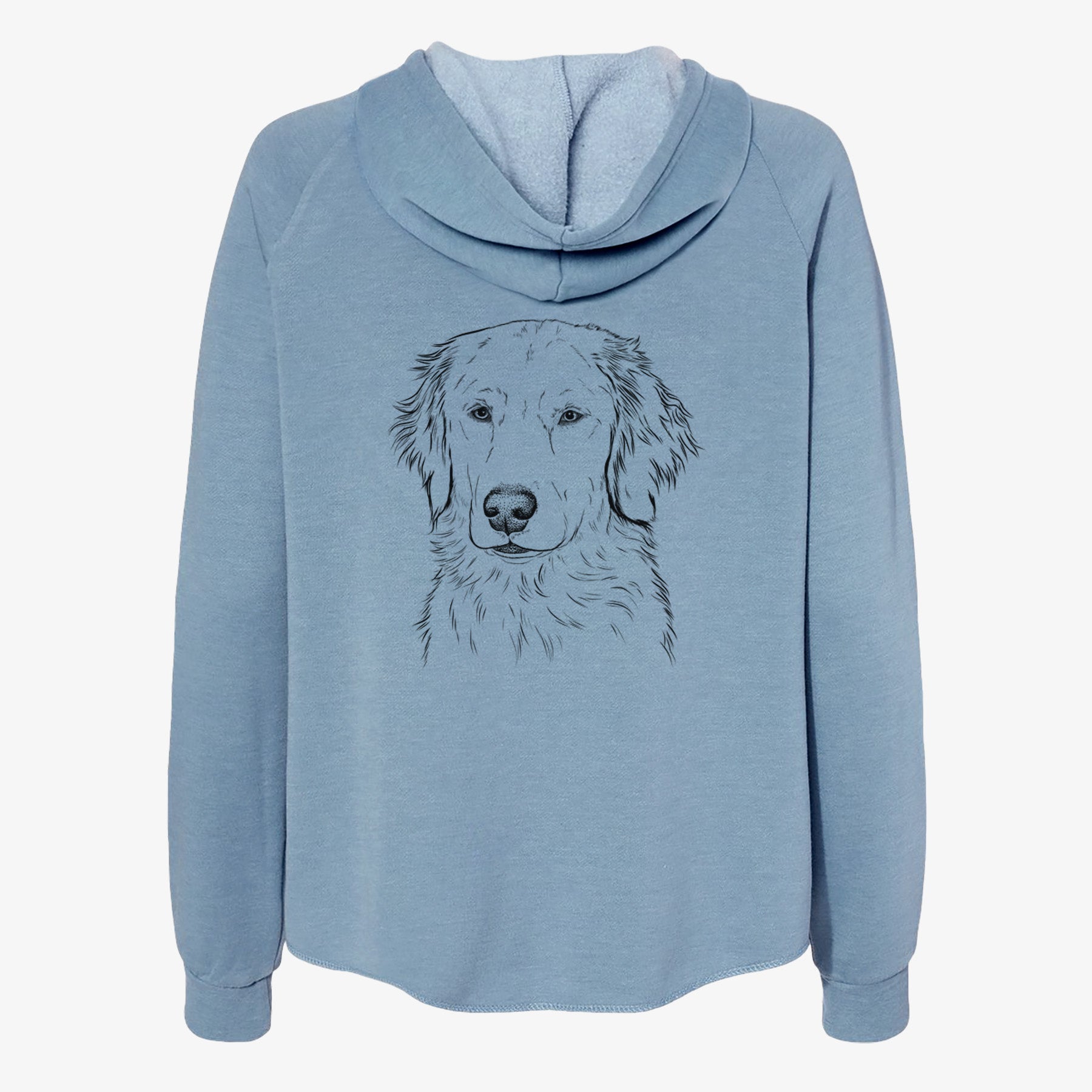 Eli the Golden Retriever - Women's Cali Wave Zip-Up Sweatshirt