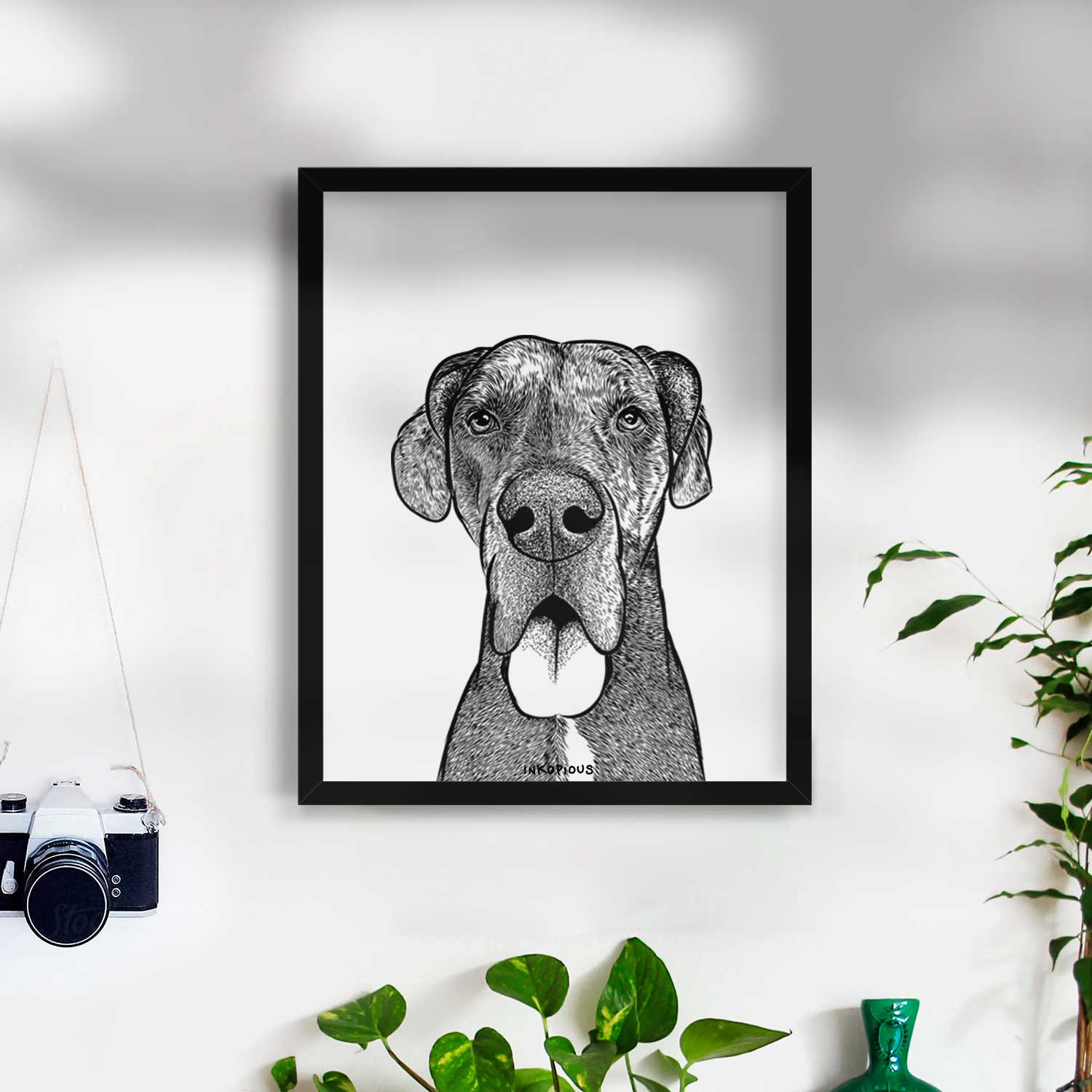 Eli the Great Dane Art Print