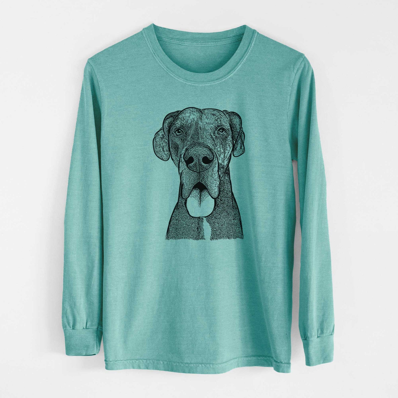 Bare Eli the Great Dane - Heavyweight 100% Cotton Long Sleeve