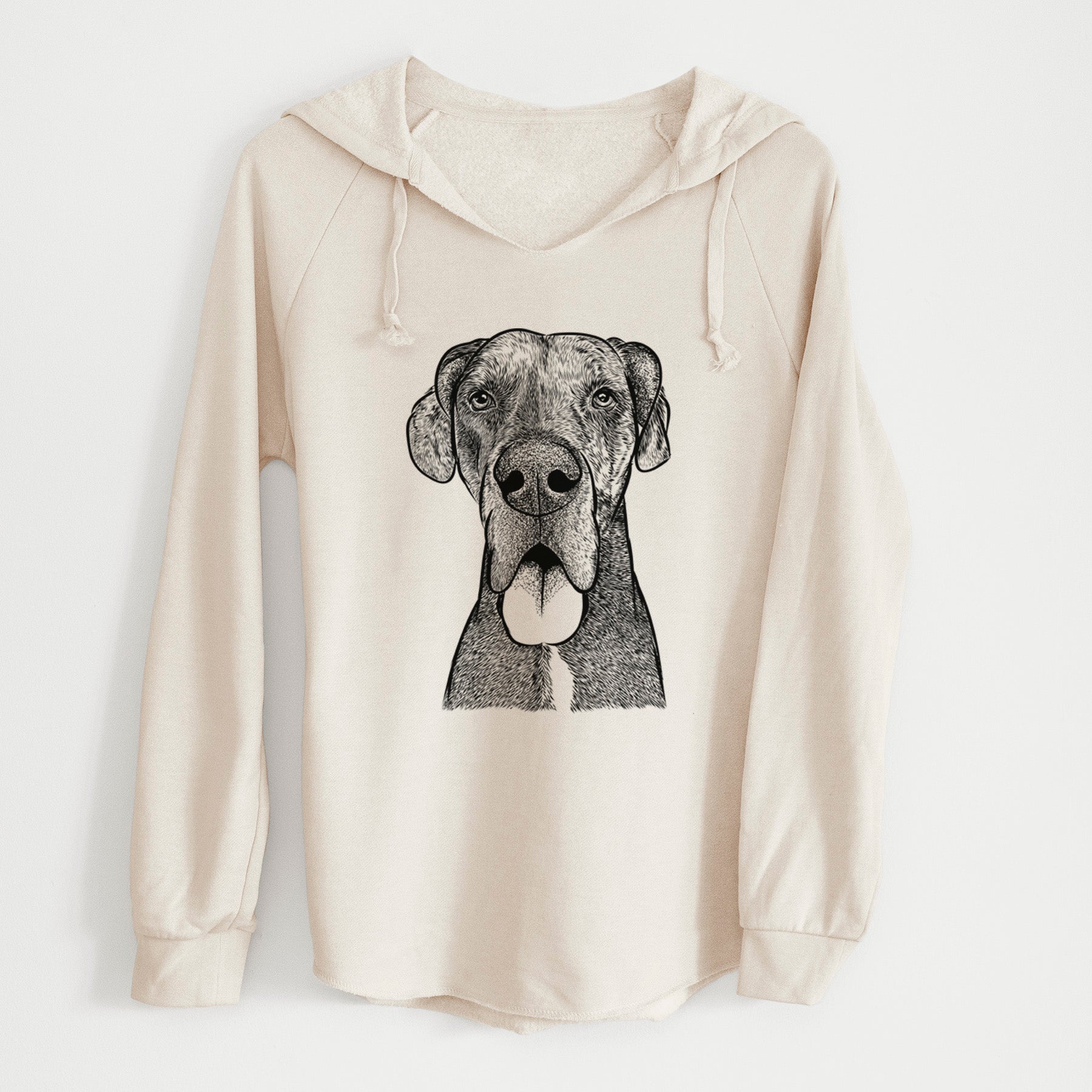 Bare Eli the Great Dane - Cali Wave Hooded Sweatshirt