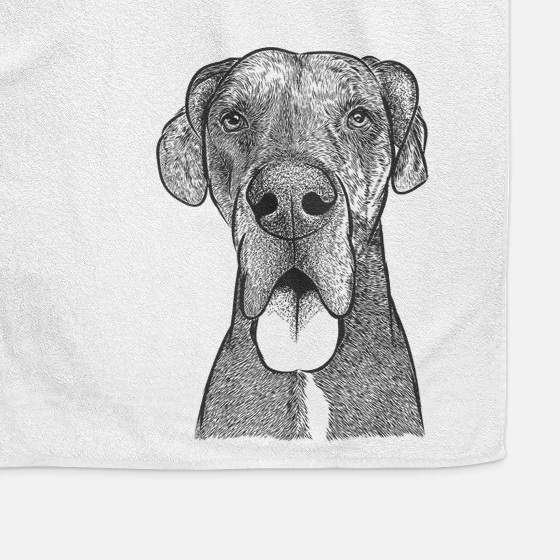 Eli the Great Dane Decorative Hand Towel