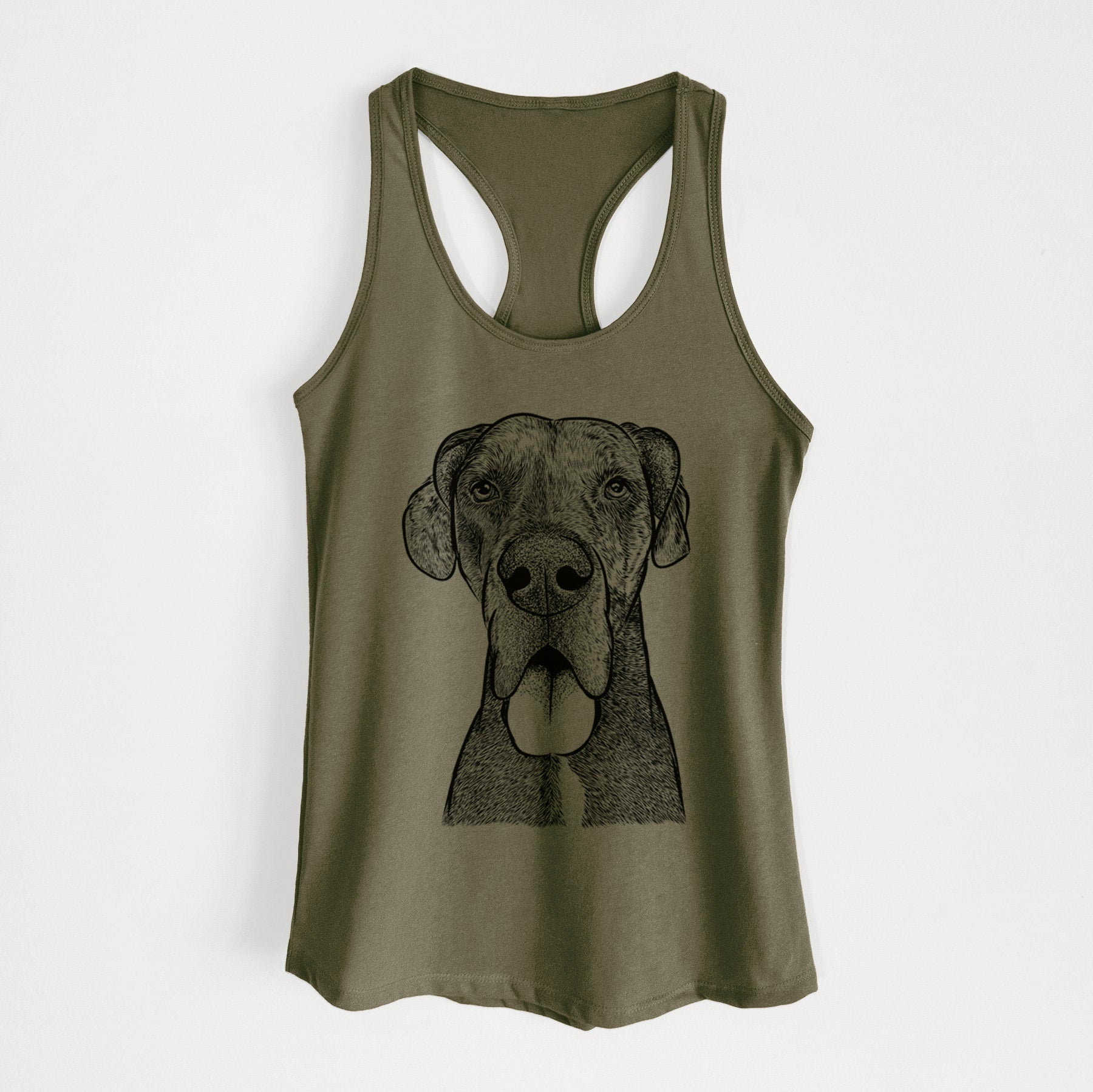 Eli the Great Dane - Women's Racerback Tanktop