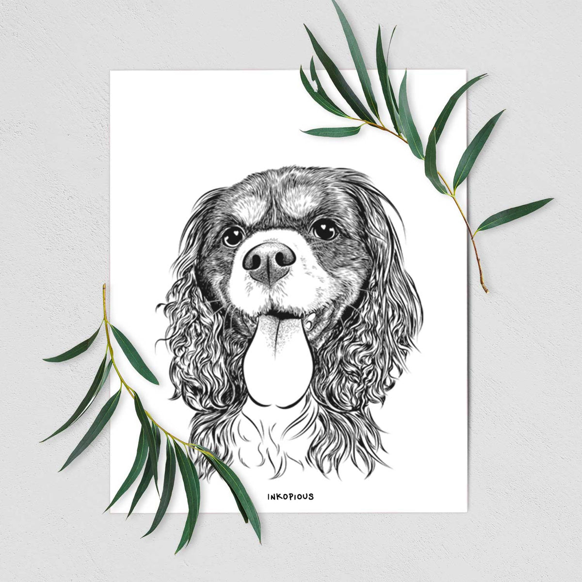 Elizabeth the Cavalier King Charles Spaniel Art Print