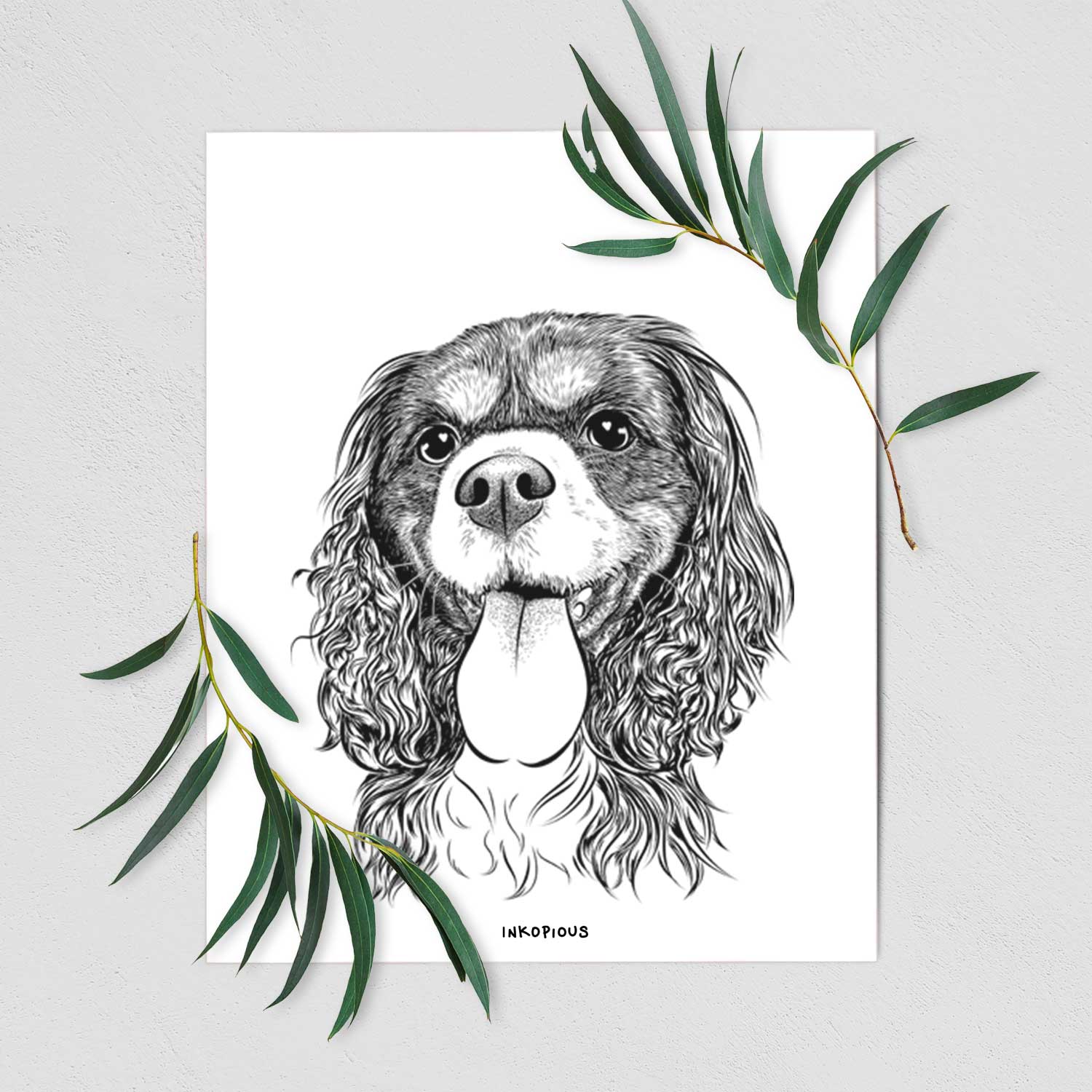 Elizabeth the Cavalier King Charles Spaniel Art Print