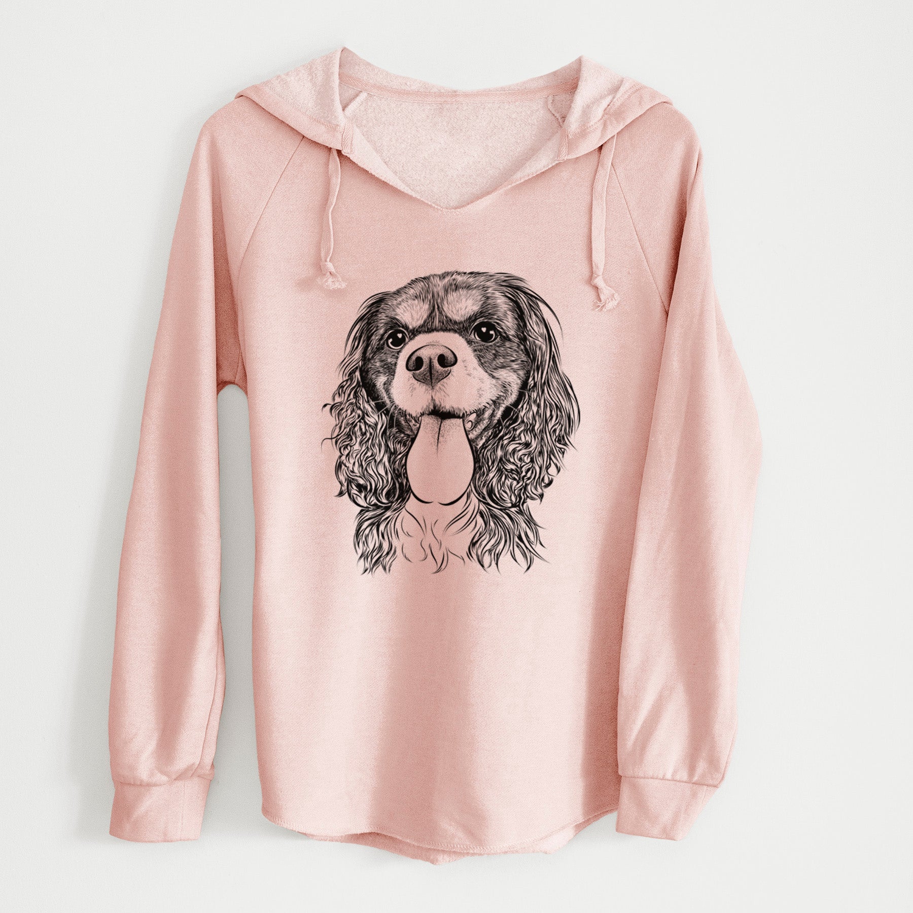 Bare Elizabeth the Cavalier King Charles Spaniel - Cali Wave Hooded Sweatshirt