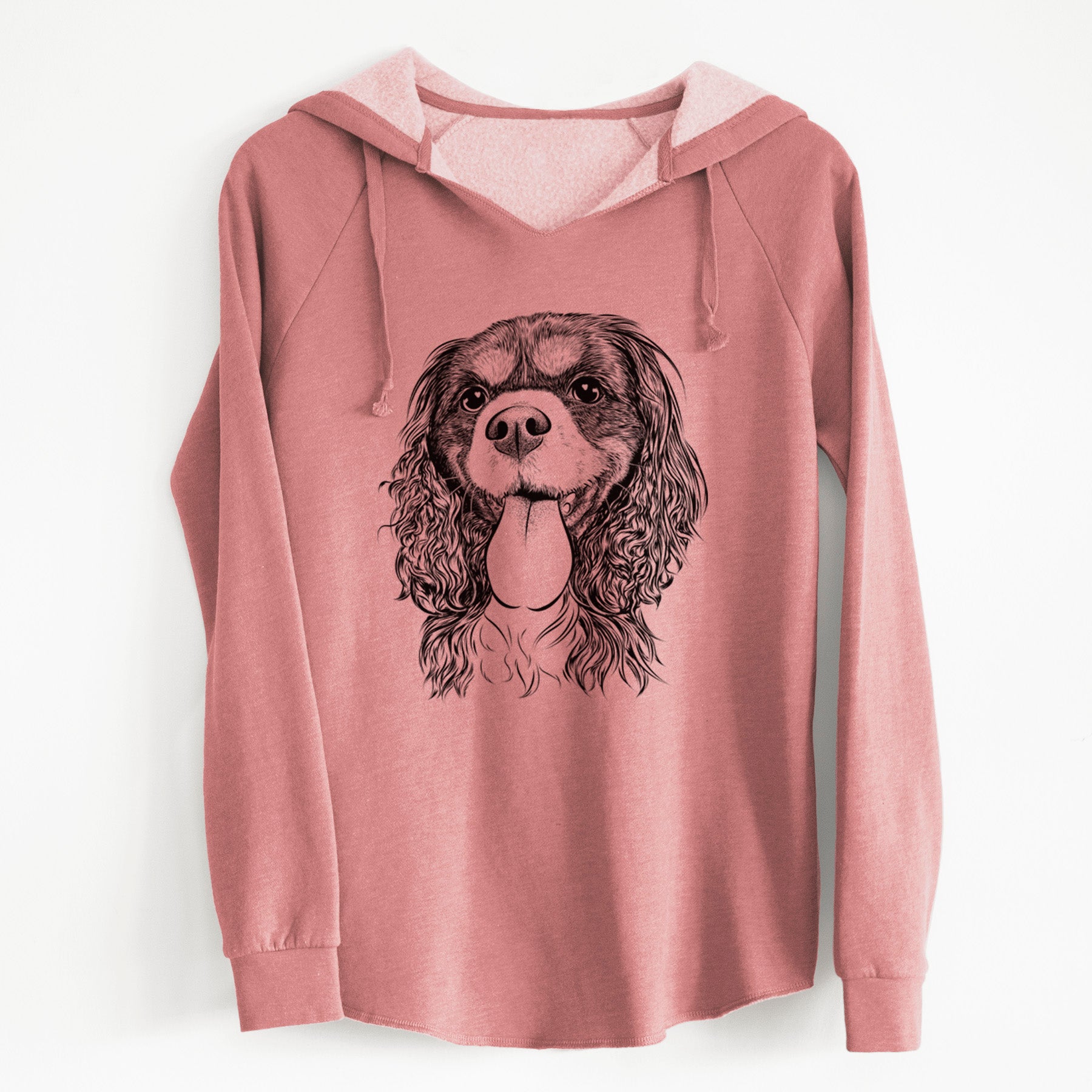 Bare Elizabeth the Cavalier King Charles Spaniel - Cali Wave Hooded Sweatshirt