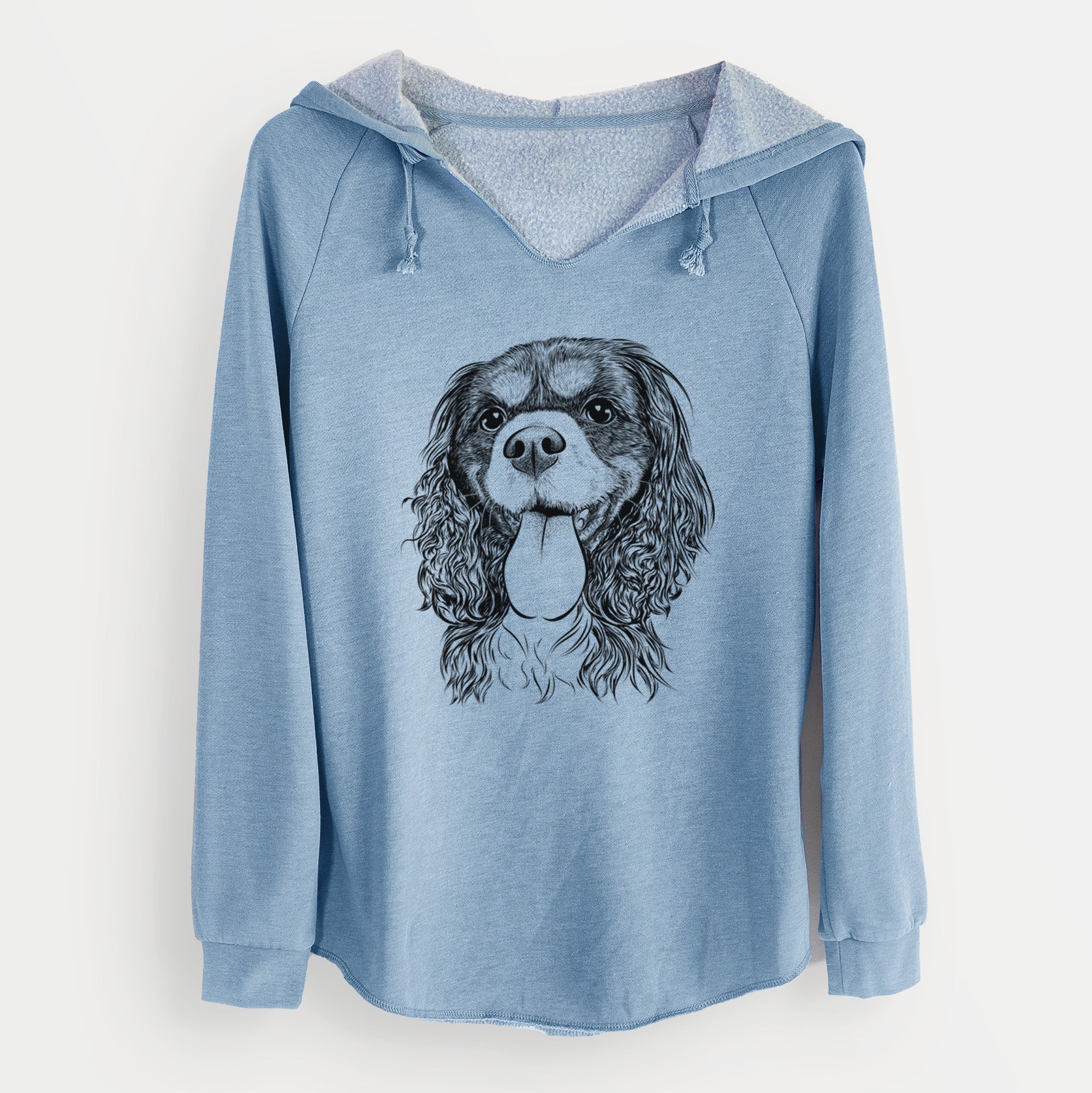 Bare Elizabeth the Cavalier King Charles Spaniel - Cali Wave Hooded Sweatshirt