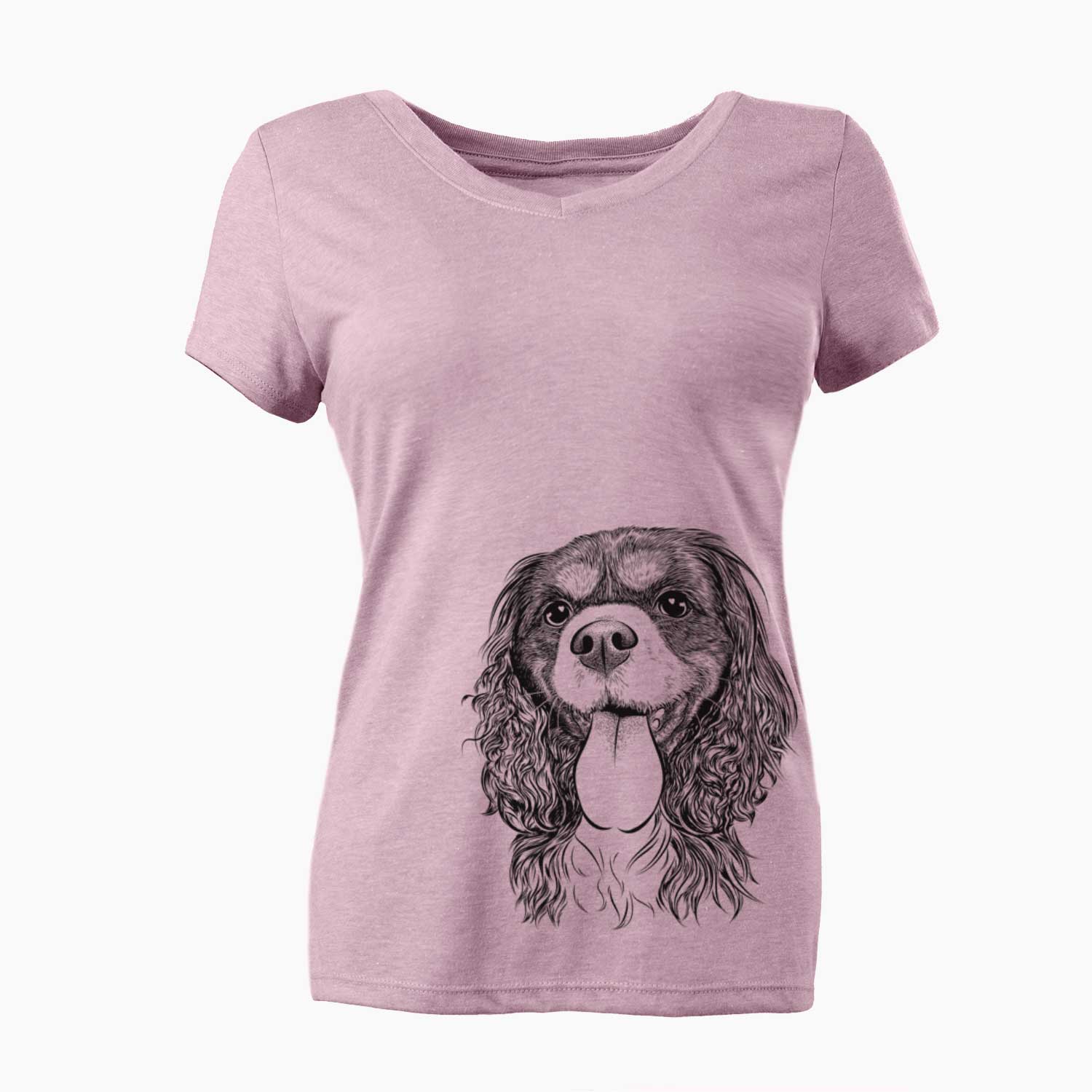 Elizabeth the Cavalier King Charles Spaniel - Women's V-neck Shirt