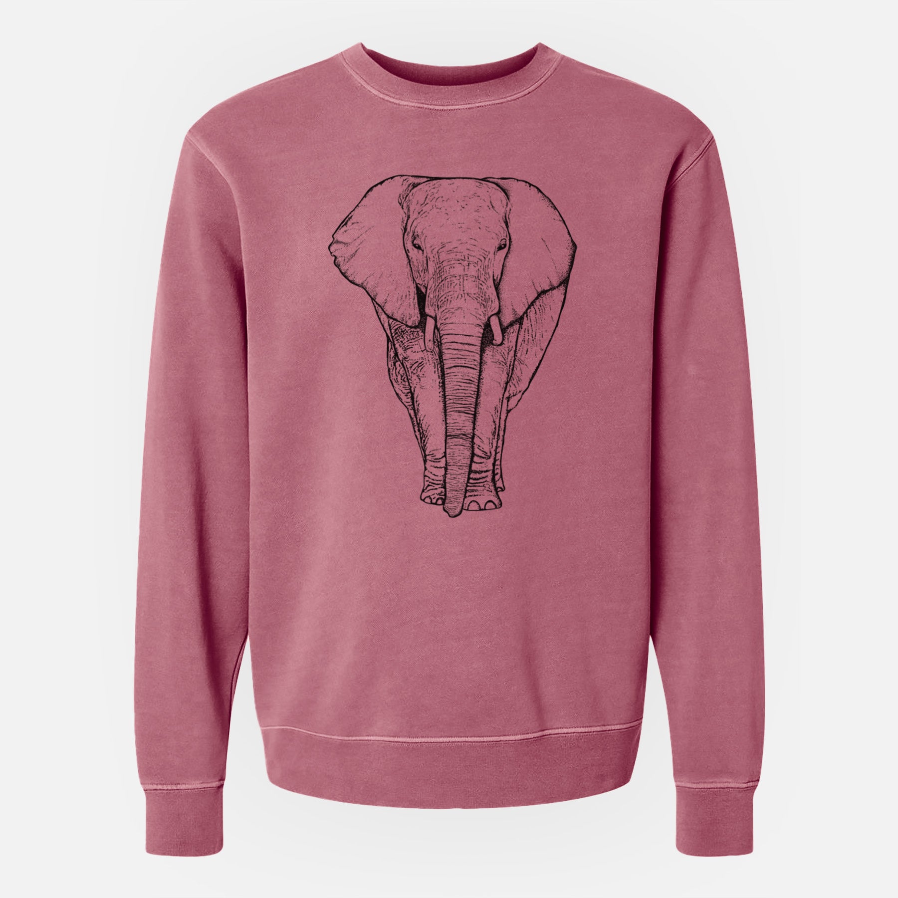 Bare Ella the Elephant - Unisex Pigment Dyed Crew Sweatshirt