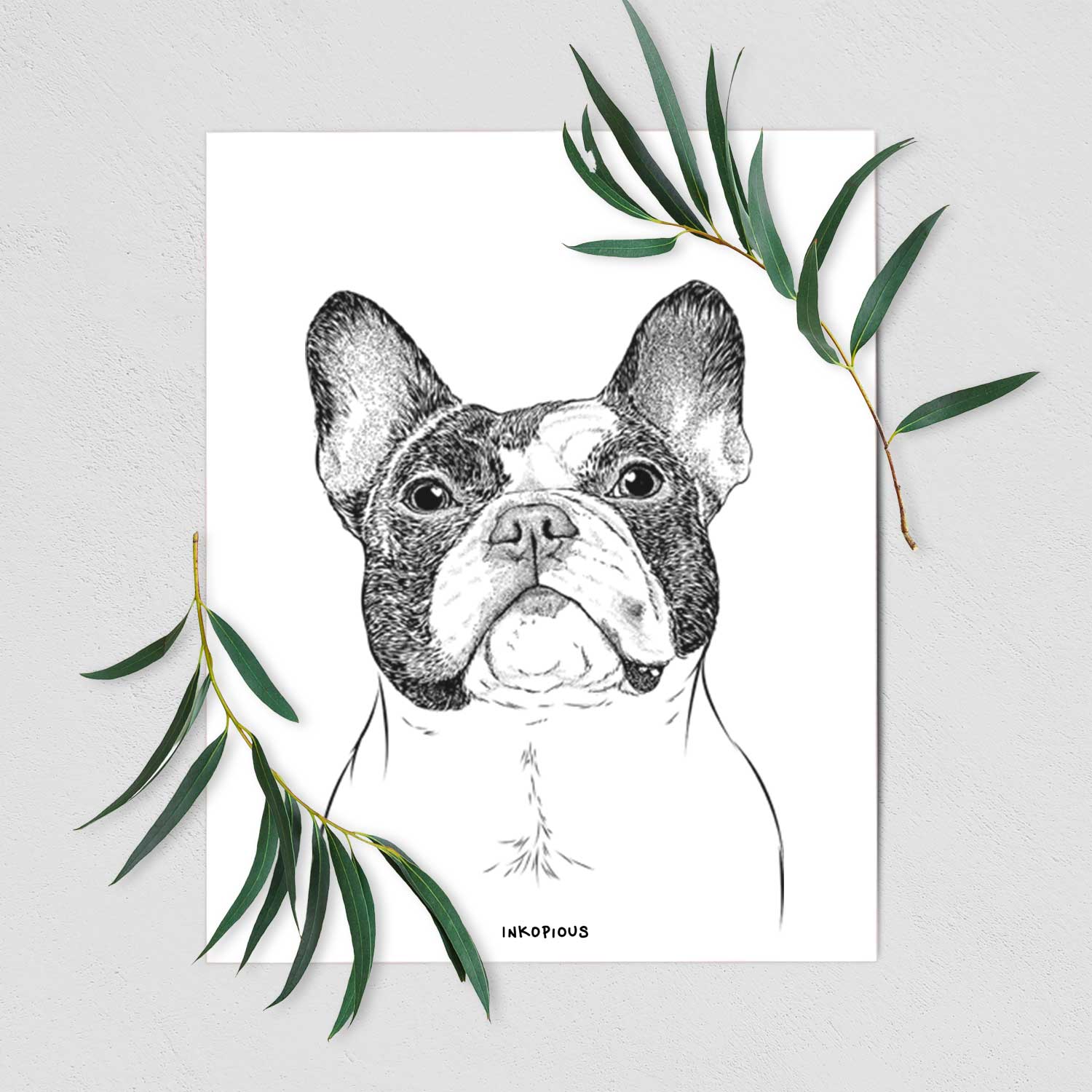 Ella the French Bulldog Art Print