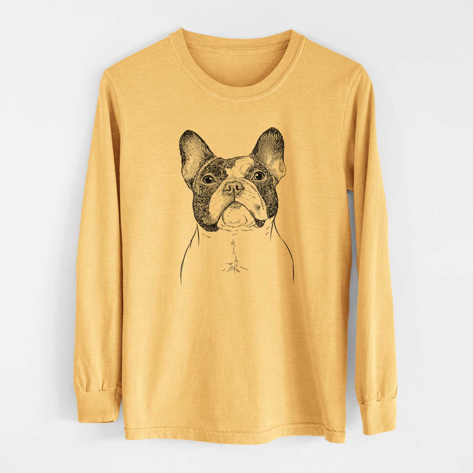 Bare Ella the French Bulldog - Heavyweight 100% Cotton Long Sleeve