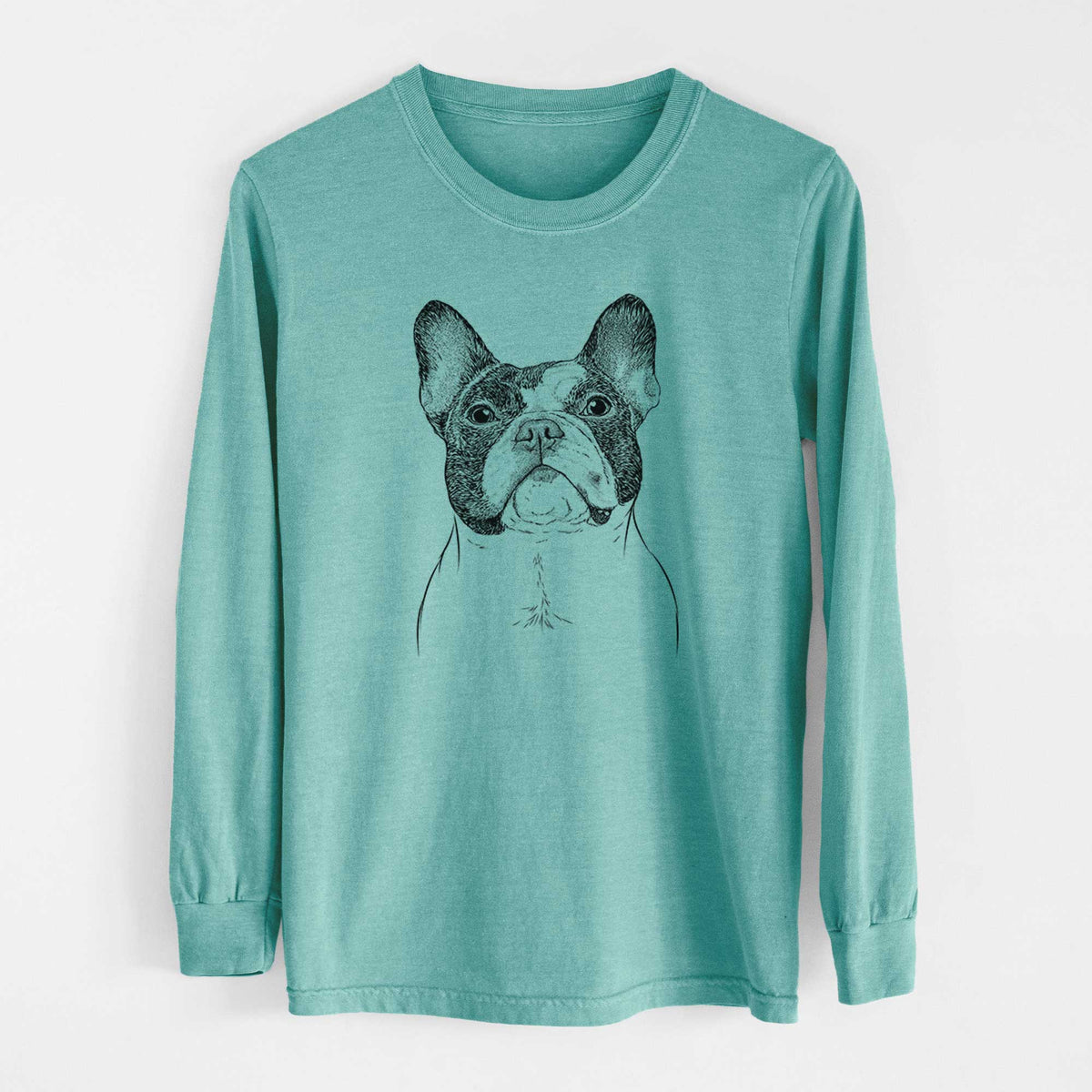 Bare Ella the French Bulldog - Heavyweight 100% Cotton Long Sleeve