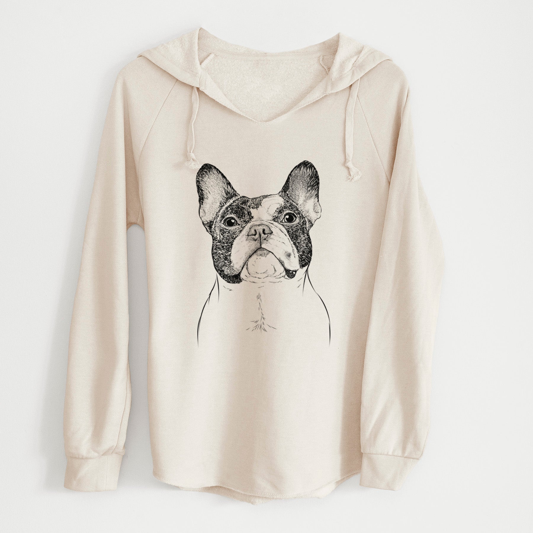 Bare Ella the French Bulldog - Cali Wave Hooded Sweatshirt