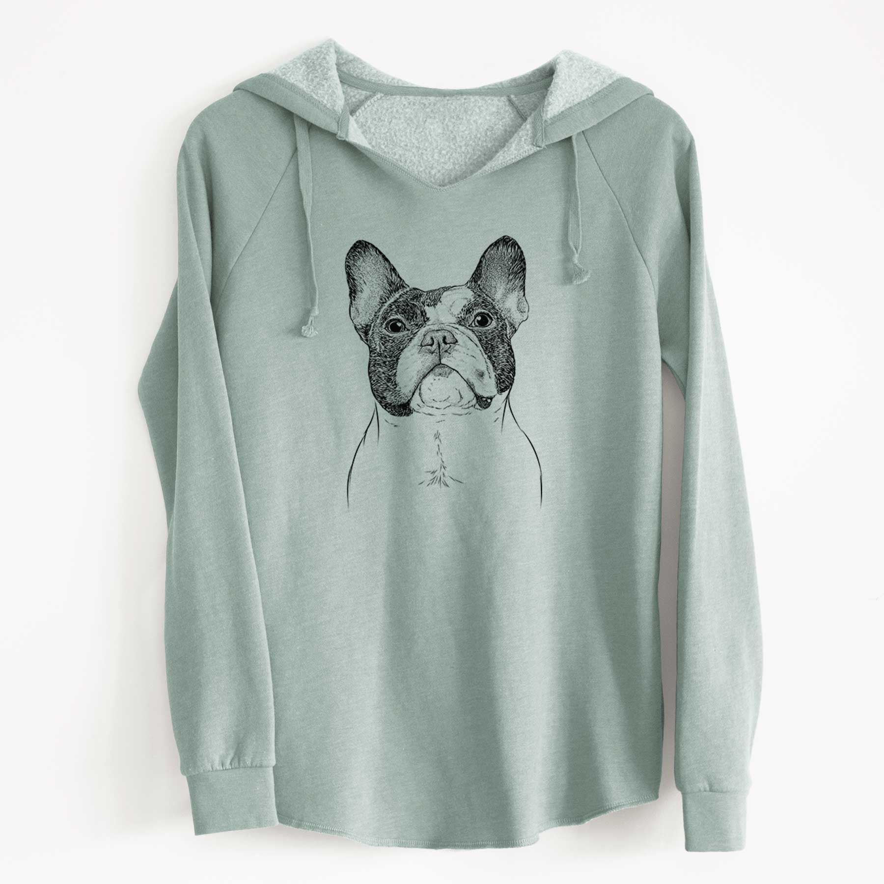 Bare Ella the French Bulldog - Cali Wave Hooded Sweatshirt