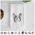 Ella the French Bulldog Decorative Hand Towel