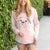 Bare Ellie the Boxer - Cali Wave Hooded Sweatshirt