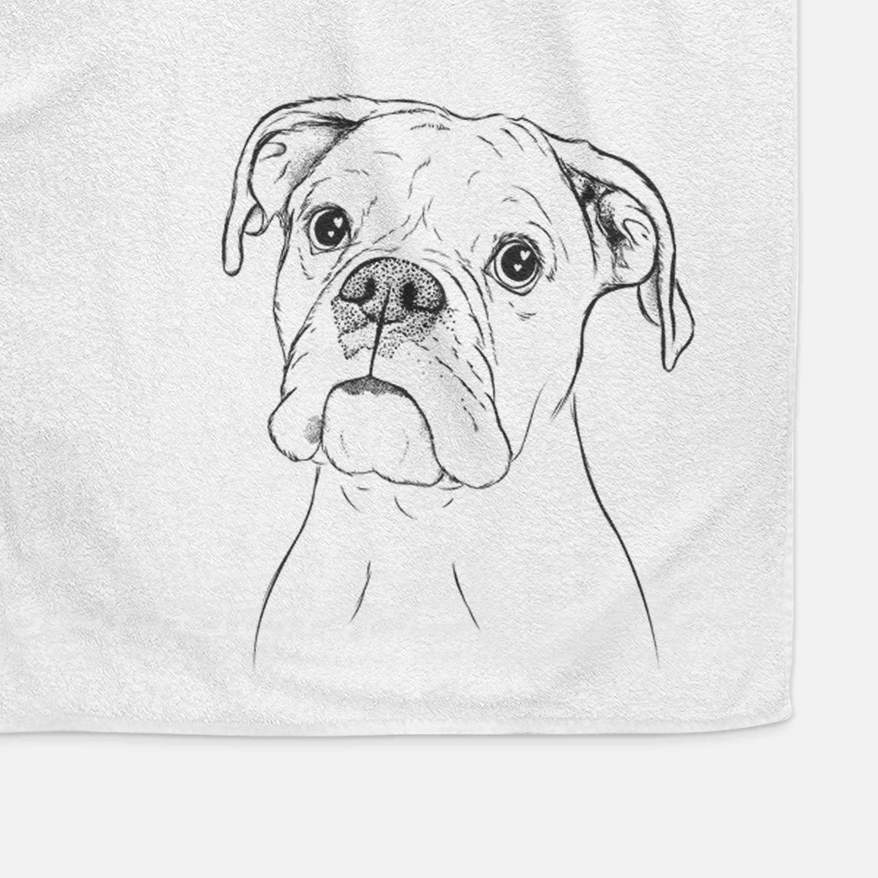 Ellie the Boxer Decorative Hand Towel