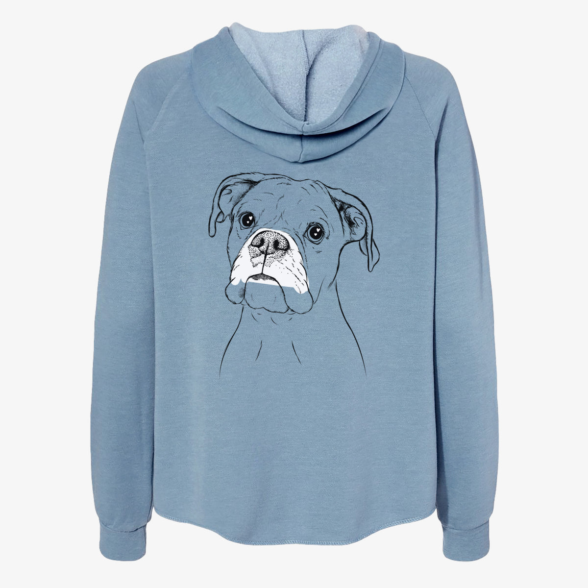 Ellie the Boxer - Women's Cali Wave Zip-Up Sweatshirt