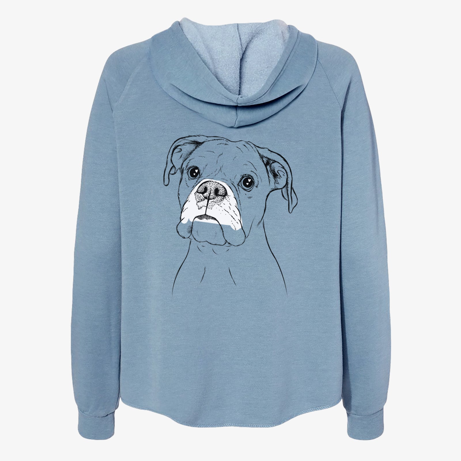 Ellie the Boxer - Women's Cali Wave Zip-Up Sweatshirt