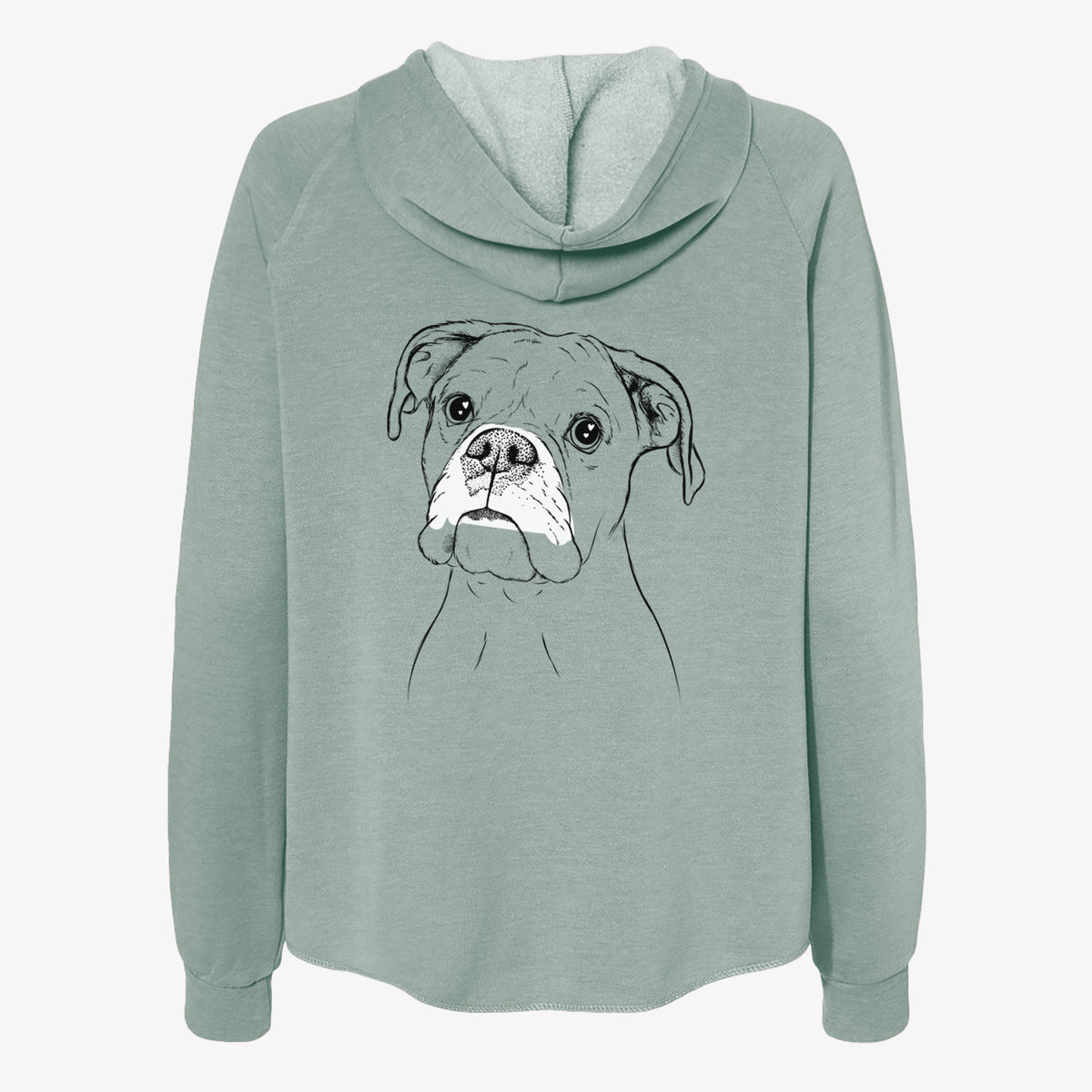 Ellie the Boxer - Women's Cali Wave Zip-Up Sweatshirt