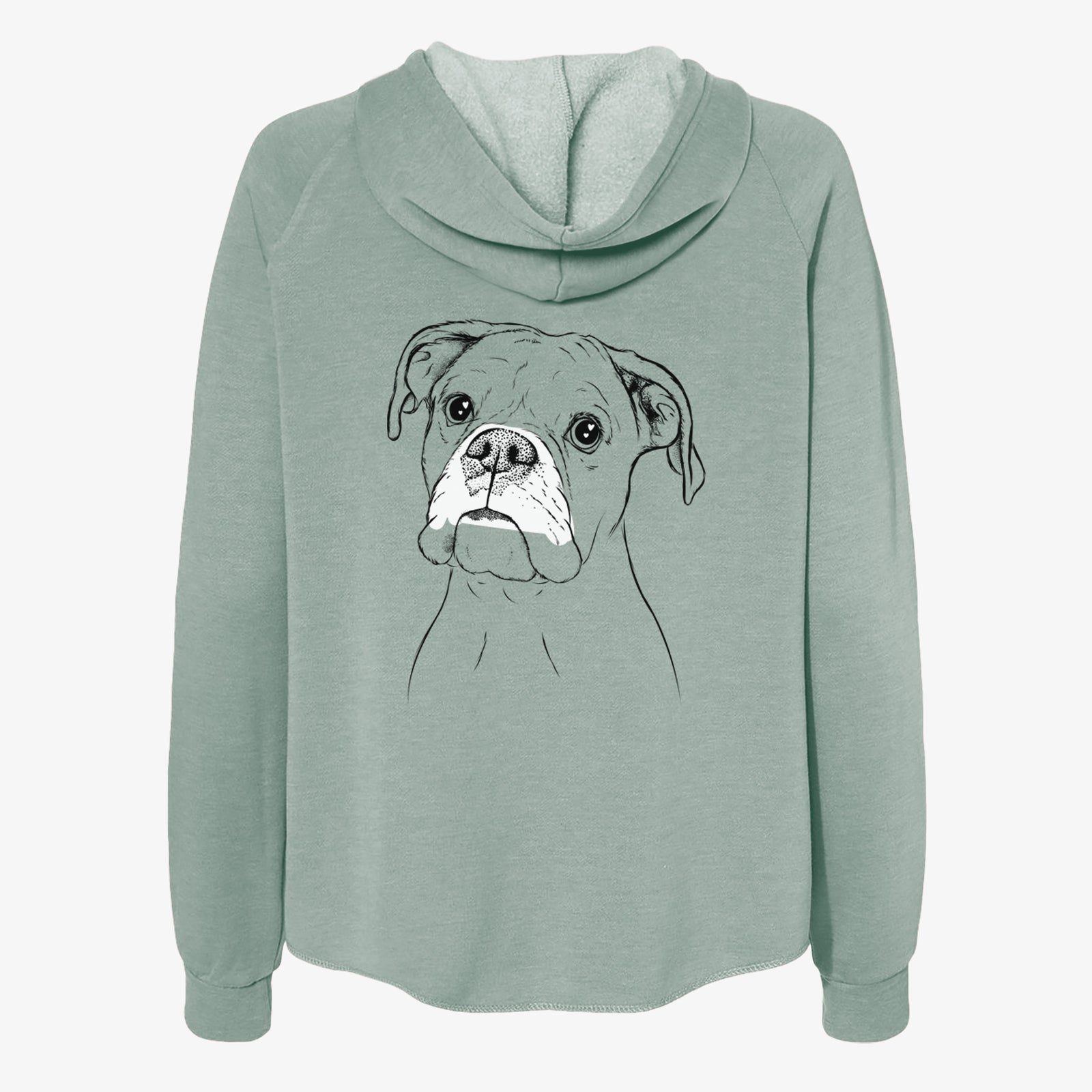 Ellie the Boxer - Women's Cali Wave Zip-Up Sweatshirt