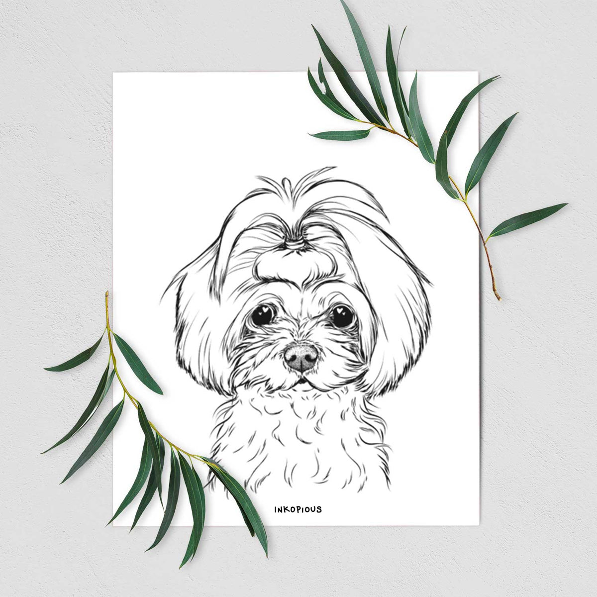 Ellie the Maltese Art Print