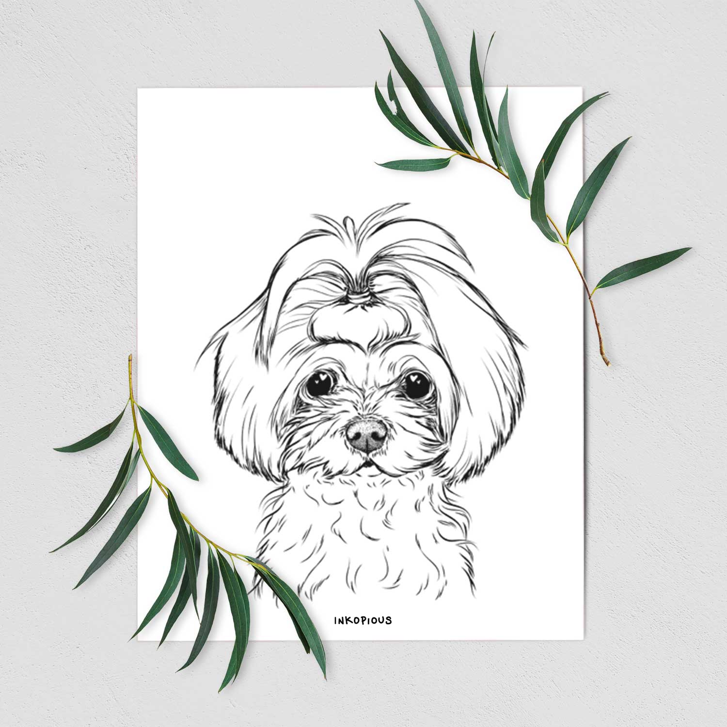 Ellie the Maltese Art Print