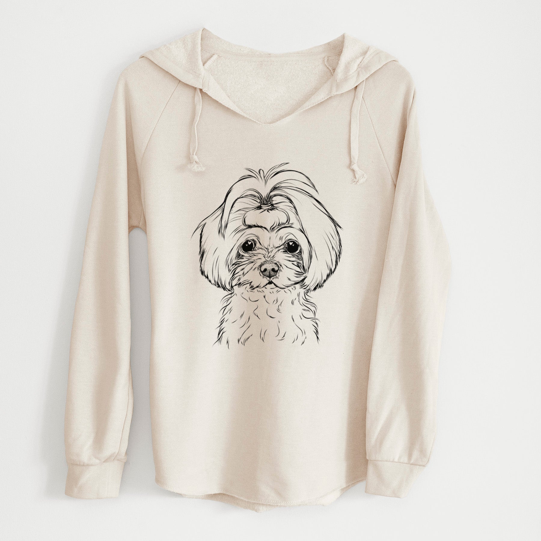 Bare Ellie the Maltese - Cali Wave Hooded Sweatshirt