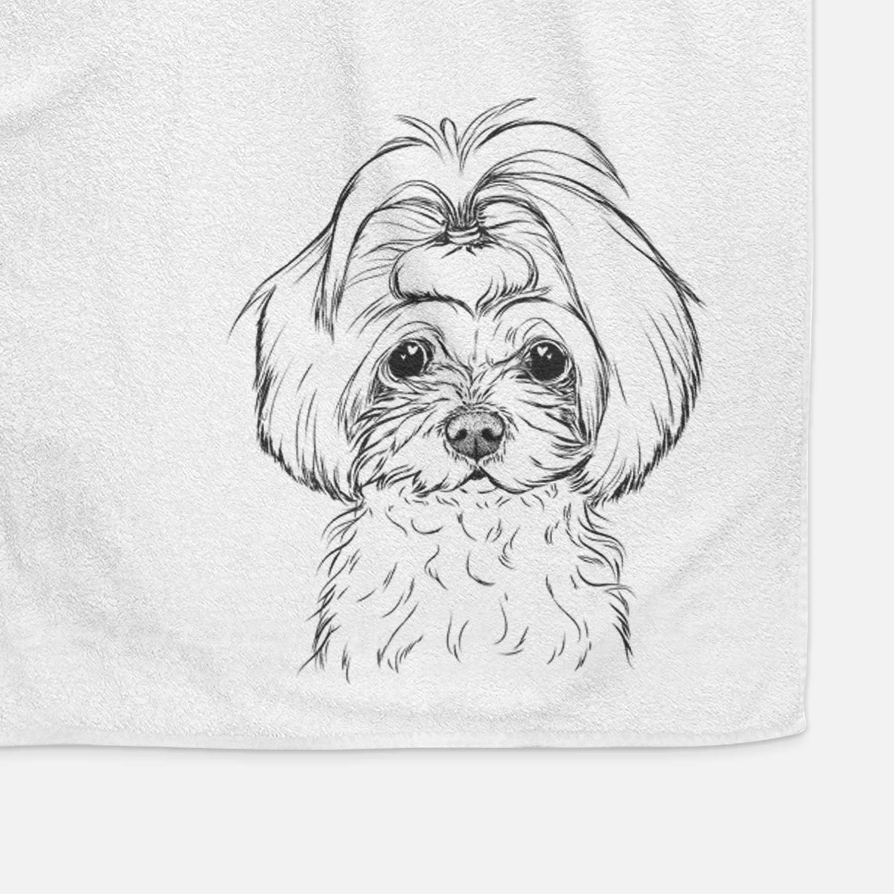 Ellie the Maltese Decorative Hand Towel